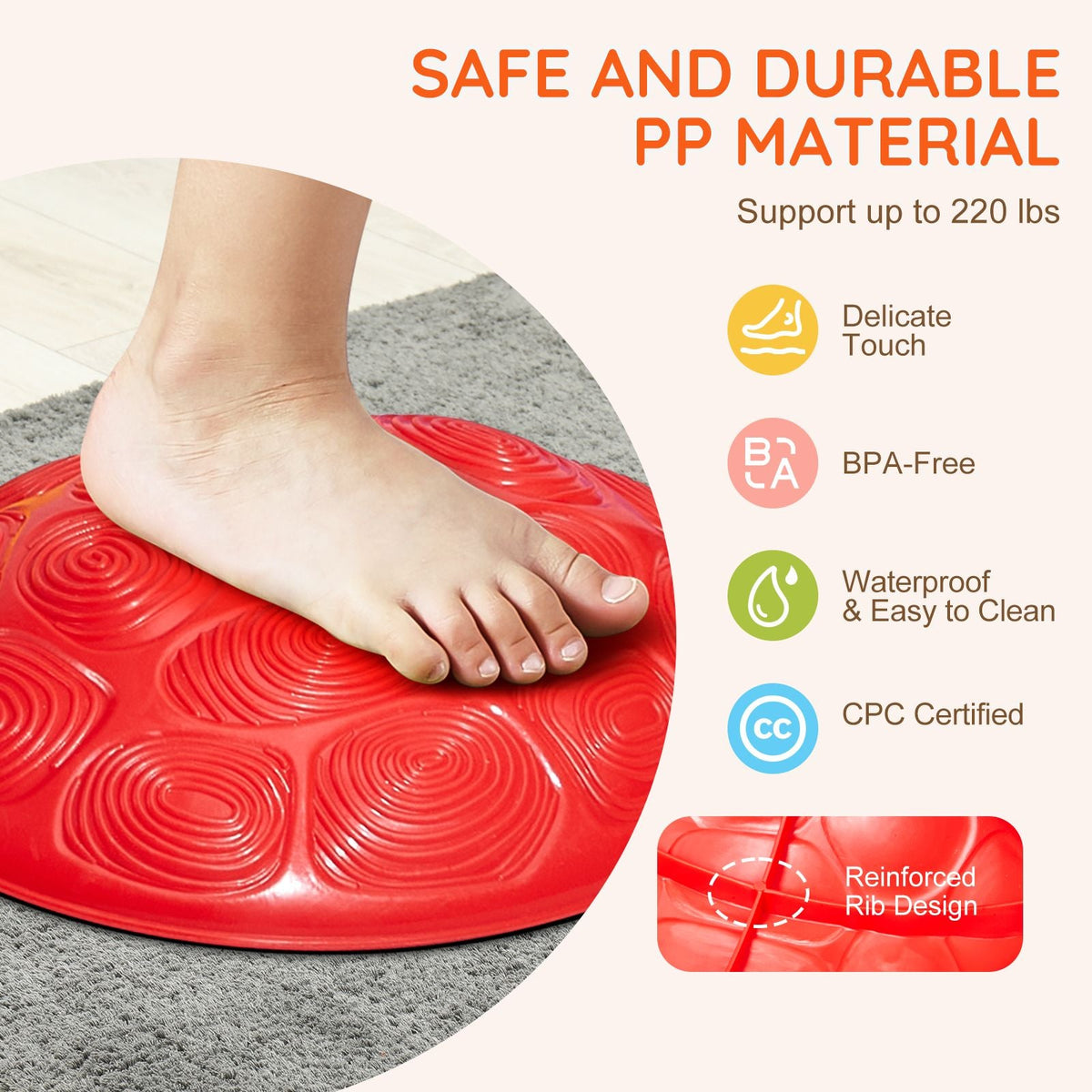 Turtle Balance Stepping Stones, 6 PCS, Up to 220 lbs Kids Turtle Jumping Stones Steps Stones, Toddler Obstacle Course Coordination Game Toys Indoor or Outdoor Play for Children Aged 3 4 5 6 7 8+