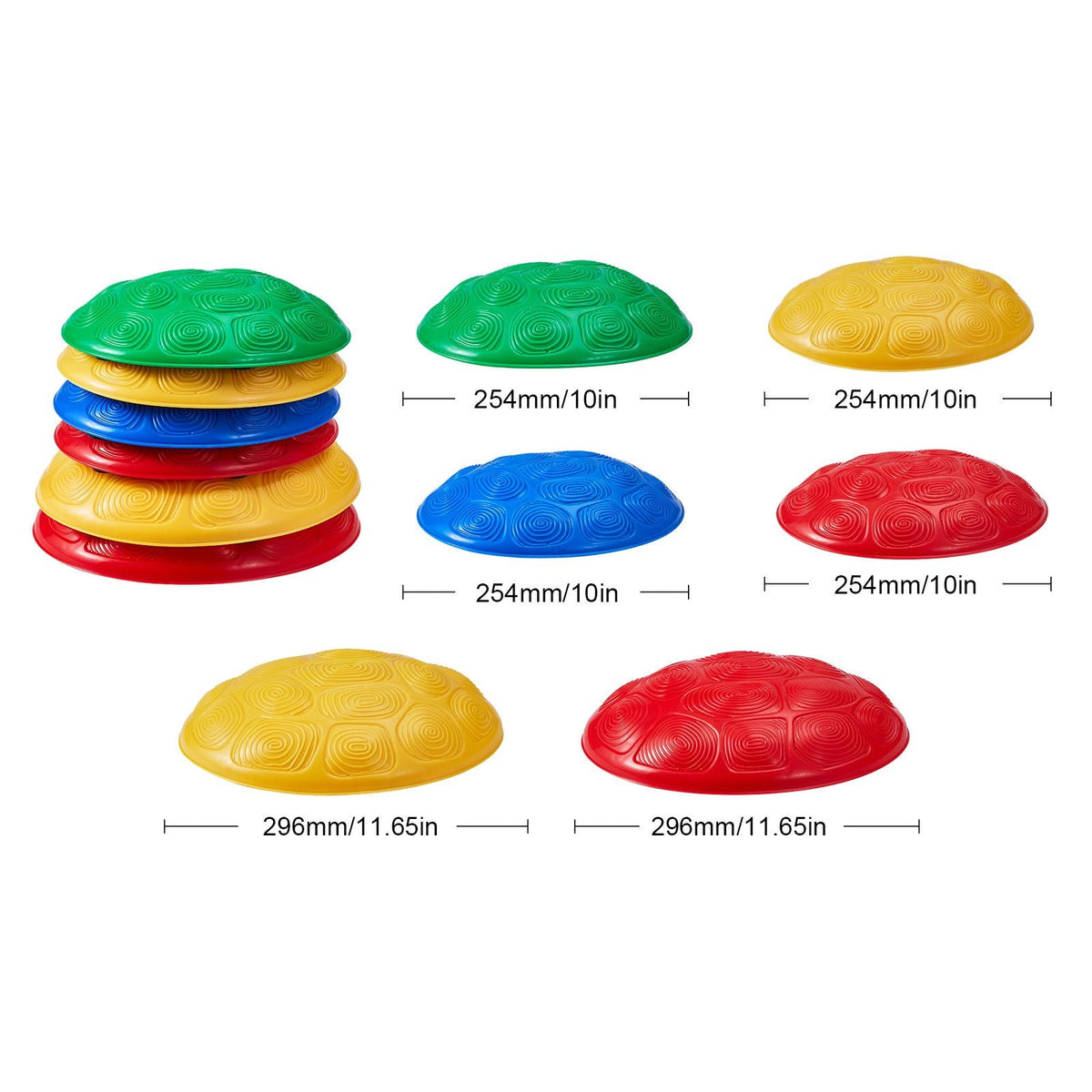 Turtle Balance Stepping Stones, 6 PCS, Up to 220 lbs Kids Turtle Jumping Stones Steps Stones, Toddler Obstacle Course Coordination Game Toys Indoor or Outdoor Play for Children Aged 3 4 5 6 7 8+