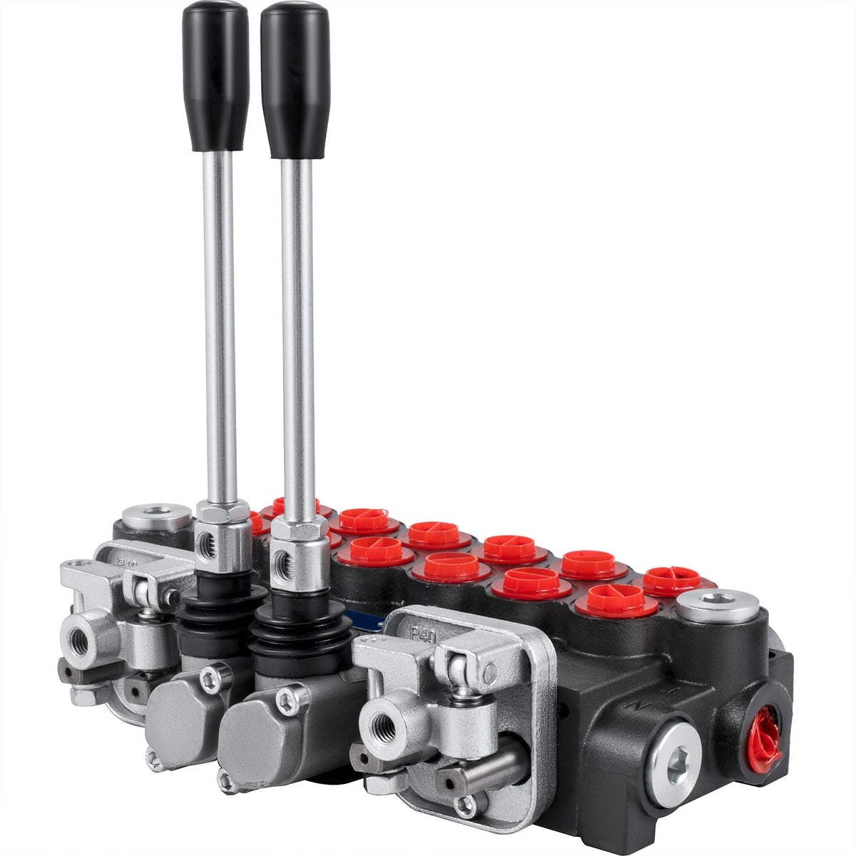 Tuspuzz Hydraulic Directional Control Valve, 6 Spool Hydraulic Spool Valve, 11 GPM Hydraulic Loader Valve, 4500 PSI Directional Control Valve, Hydraulic Valves and Controls for Tractors Loaders Tanks