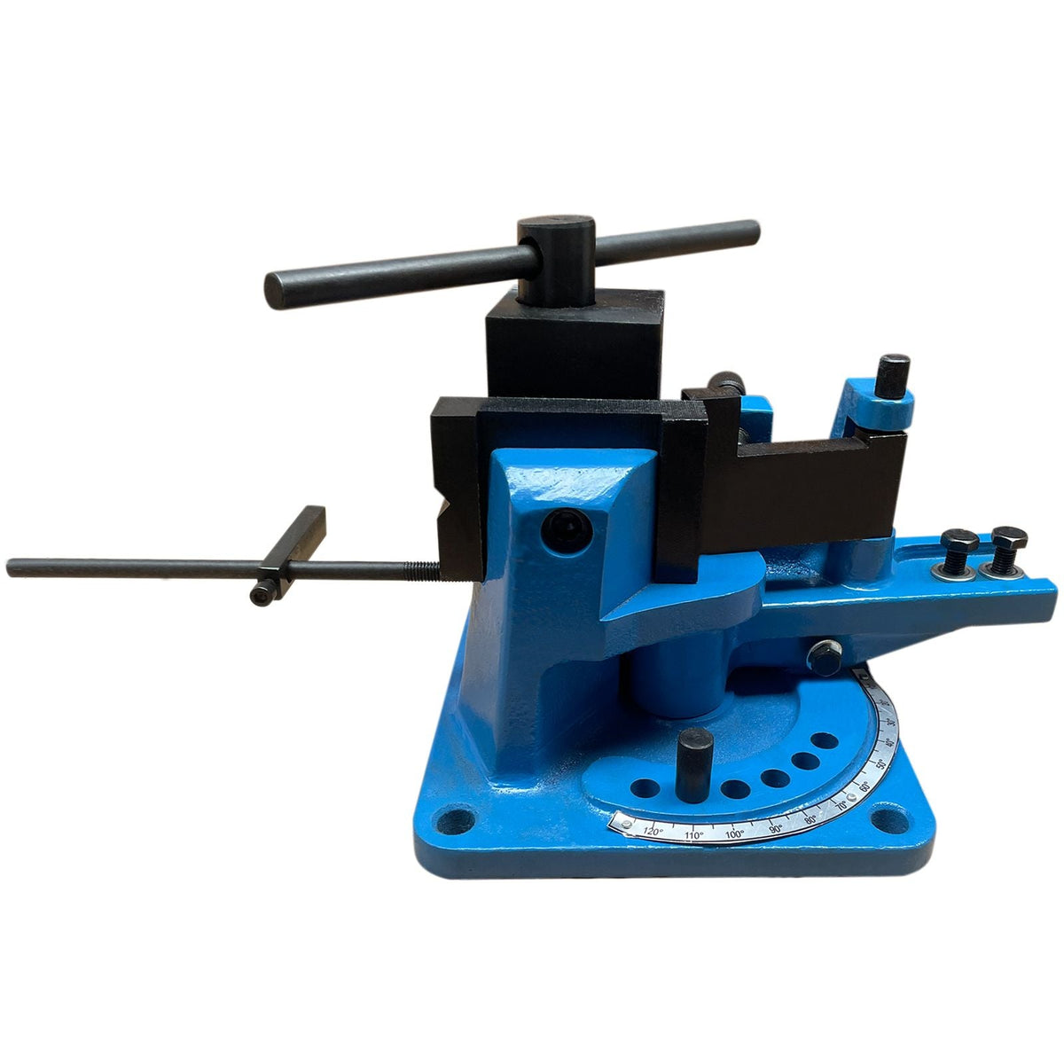 UB-100 Manual Flat Steel Universal Metal Rebar Bender Angle Iron 120 Degree Heavy-Duty Metal Rod Bender Hot and Cold With Detachable Bending Lever Strip Steel, Flat Steel, Round Steel