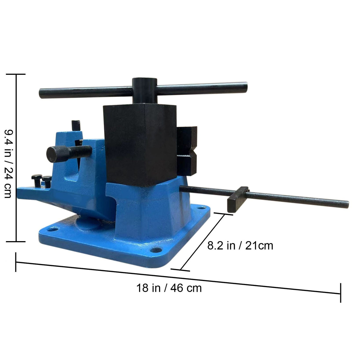 UB-100 Manual Flat Steel Universal Metal Rebar Bender Angle Iron 120 Degree Heavy-Duty Metal Rod Bender Hot and Cold With Detachable Bending Lever Strip Steel, Flat Steel, Round Steel