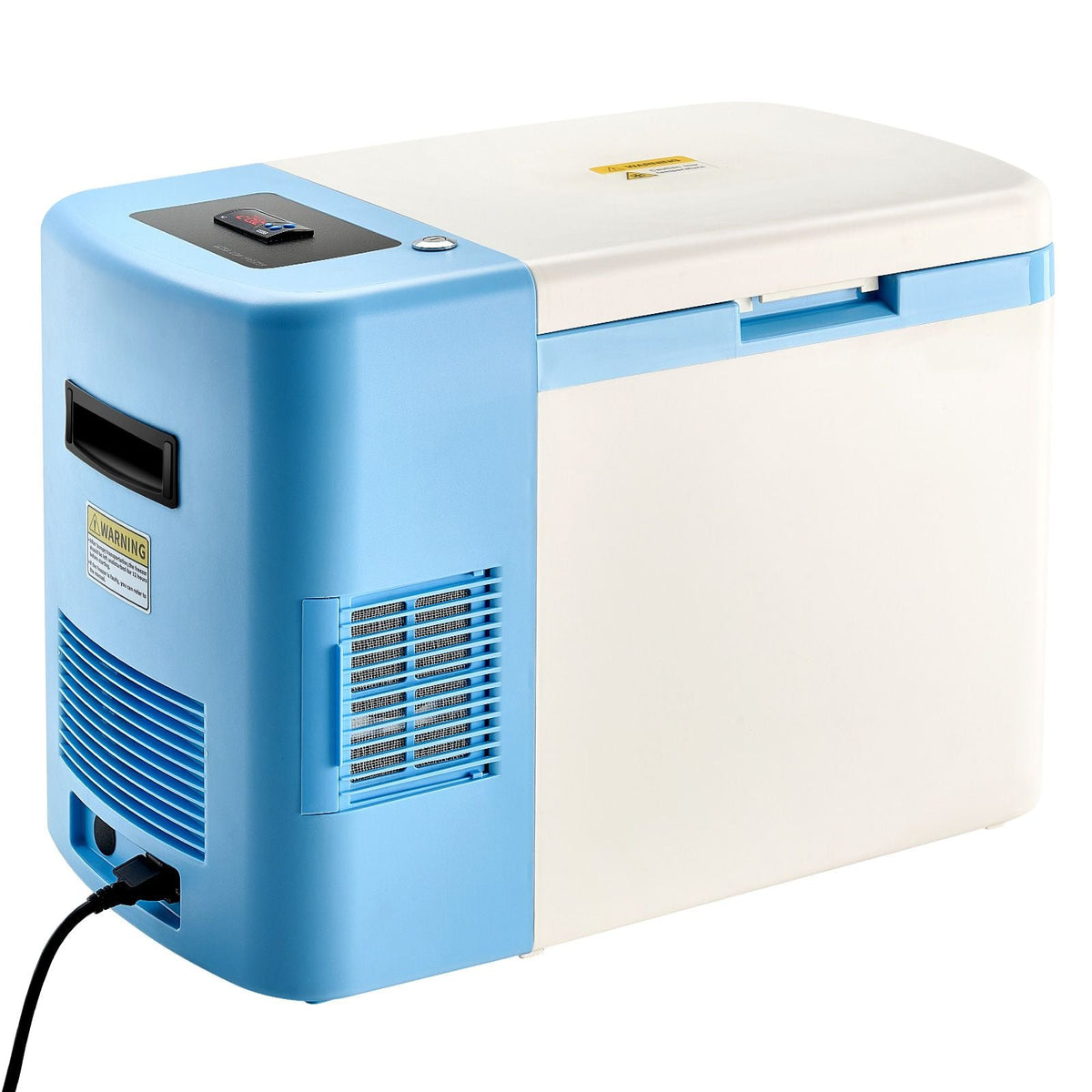 Ultra Low Temperature Freezer, 25 L, -40 to -123 F Adjustable Temp Range, with Digital Display, 304 Stainless Steel Liner, Portable Low Temperature Lab Freezer for Laboratory Samples Storage