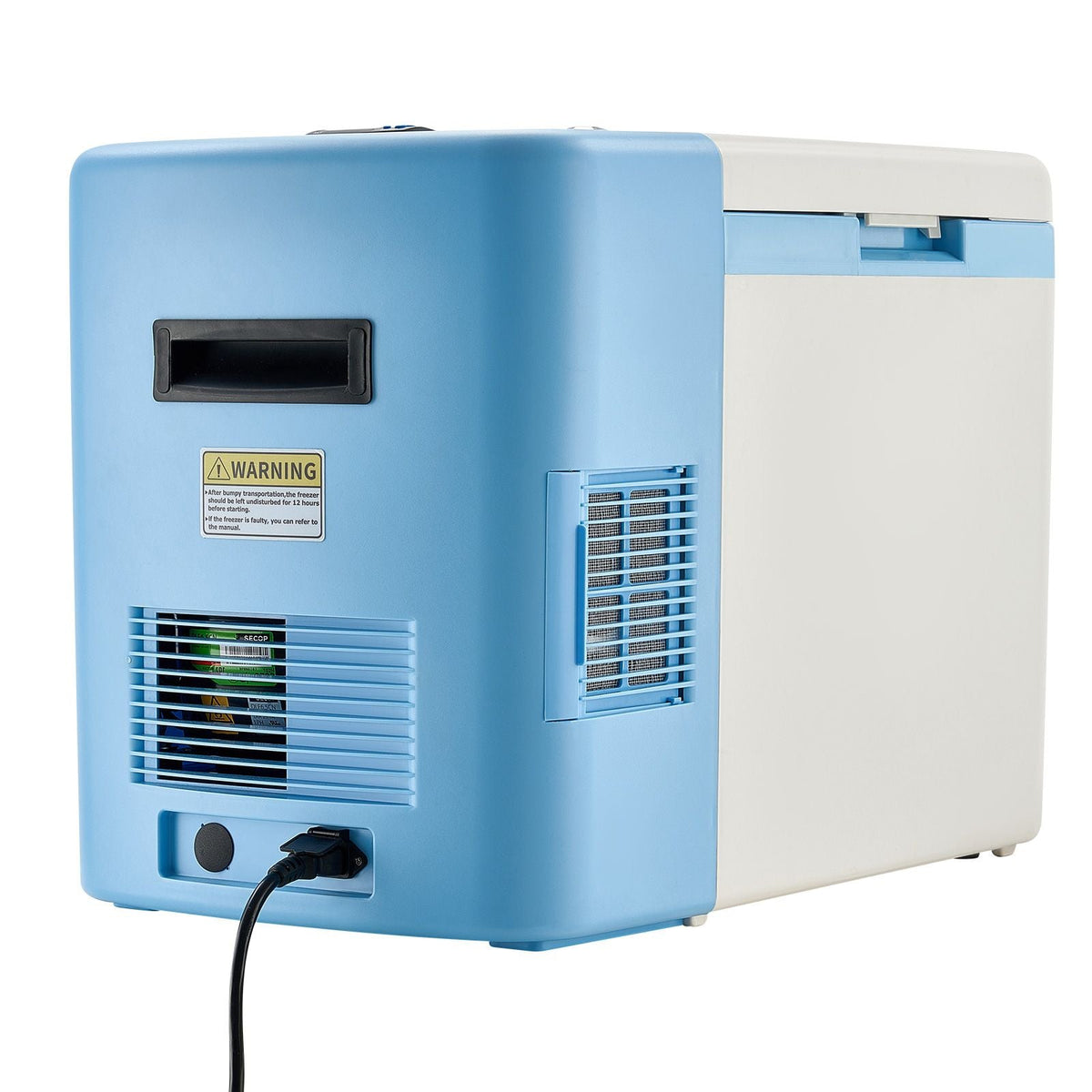 Ultra Low Temperature Freezer, 25 L, -40 to -123 F Adjustable Temp Range, with Digital Display, 304 Stainless Steel Liner, Portable Low Temperature Lab Freezer for Laboratory Samples Storage