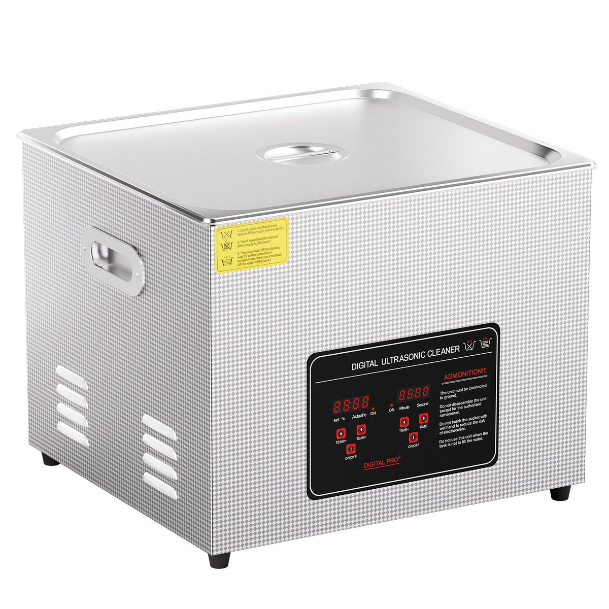 Ultrasonic Cleaner, 15L Professional 360W Cleaning Machine with Timer & Heater, 40kHz Digital Ultrasonic Cleaner with Basket for Watch Glasses Jewelry Retainer Industrial Parts Tools