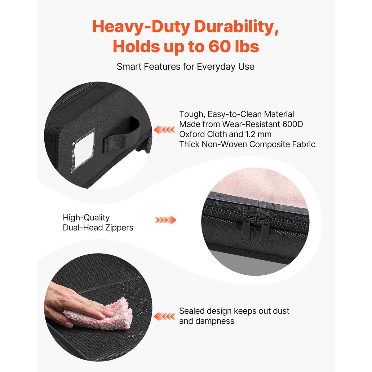 Under Bed Storage with Wheels, 30.3 x 18.5 x 6.8 inch, Underbed Containers with Clear Lid, Underbed Shoe Organizer, Rolling Under the Bed Storage Bins for Clothes Shoes Blankets Bedroom, 2 Pack