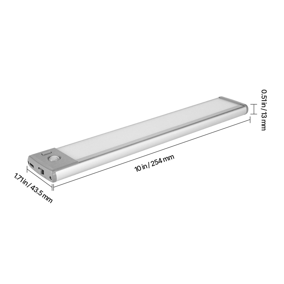 Under Cabinet Lighting, 2 PCS, 62 LED Motion Sensor Lights, Rechargeable Battery Operated Closet Lights with Remote Control, Wireless Under Counter Light for Cabinets, Bookshelf, Stair, Hallway