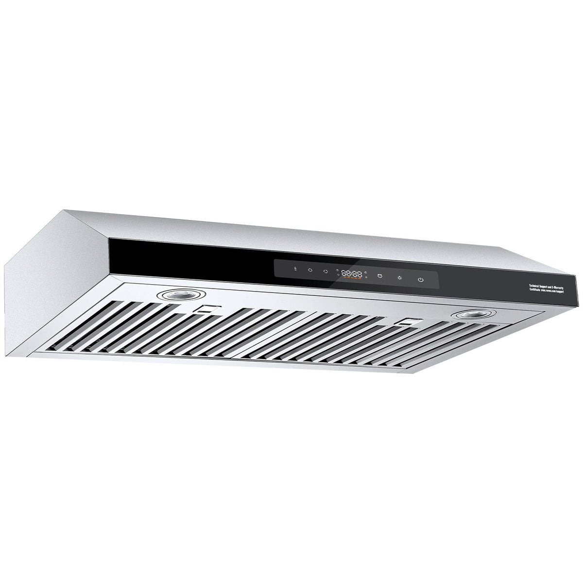 Under Cabinet Range Hood, 30 Inch Kitchen Vent Hood, 900CFM Dual Motors Stainless Steel Stove Hood, with Gesture & Touch Control, LED Light, and 4-Speed Exhaust Fan