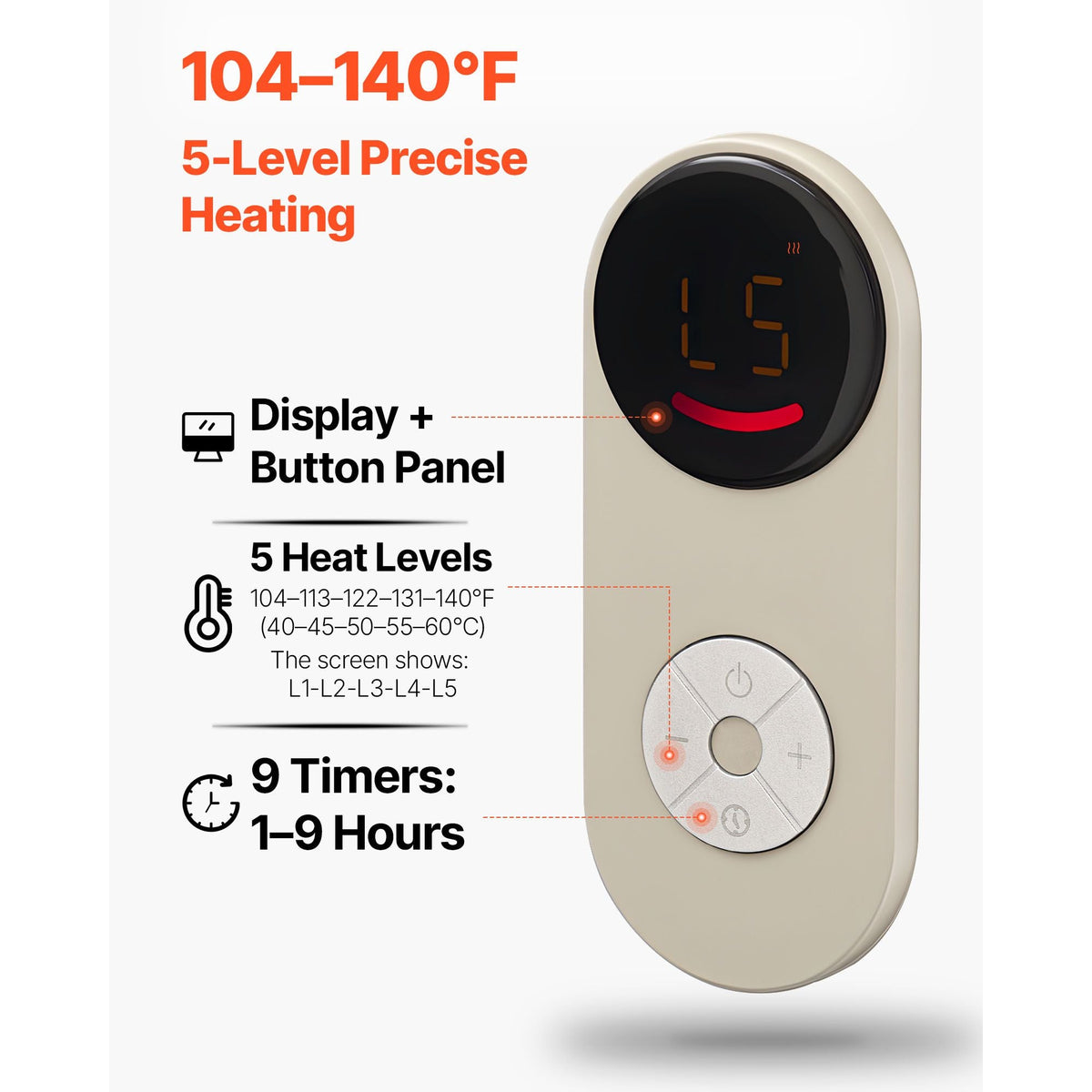 Under Desk Space Heater,Foldble Foot Warmer Portable for Home&Office,Timer & Secure,Quiet for Legs,Ankles,Touch&Remote Control Personal Electric Wall Foot Warming Pad,Over-Heat Protection