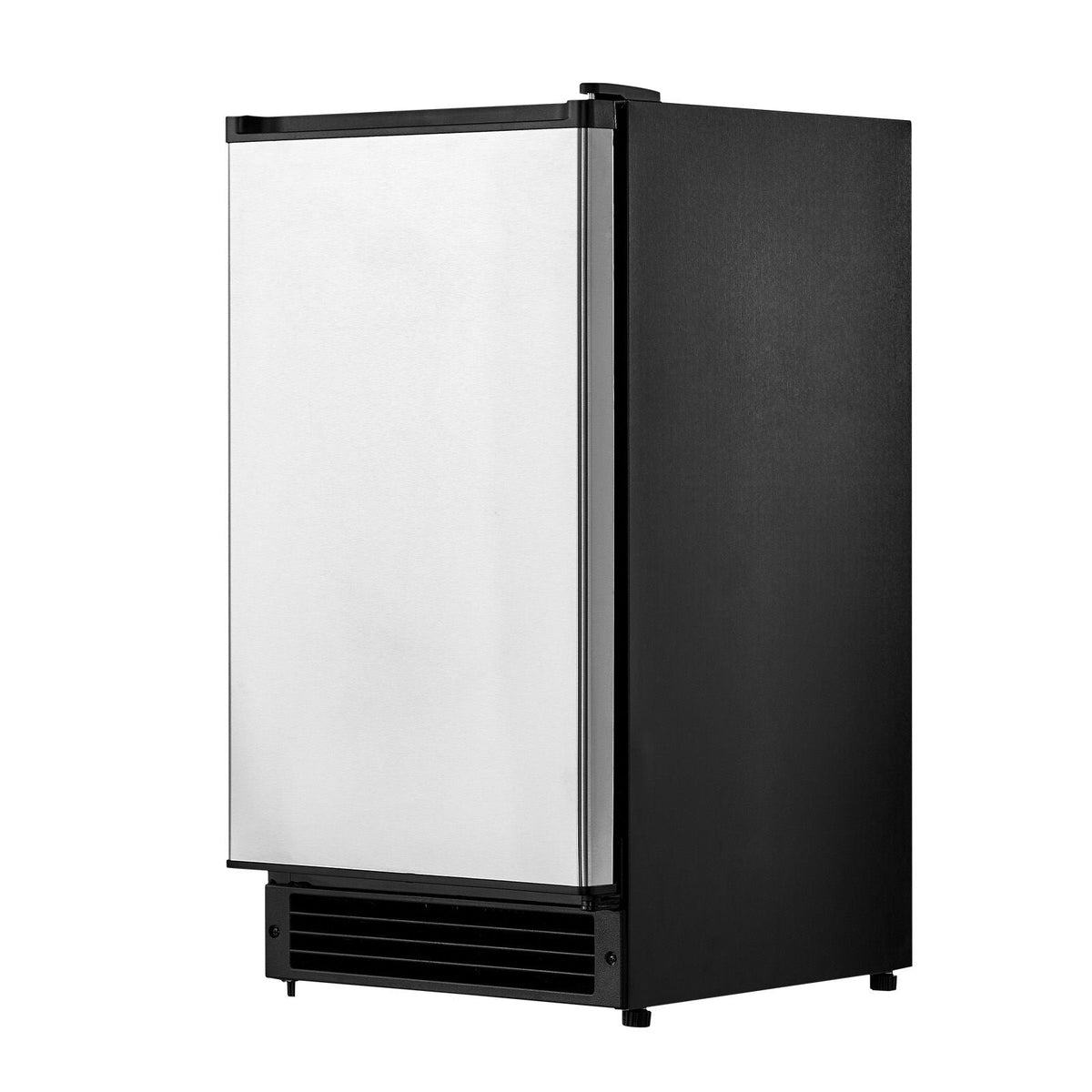 Undercounter Built-in Ice Maker, 15 Lbs/Day Under Counter Ice Maker Machine with Reversible Door Stainless Steel, Freestanding Ice Maker for Commercial Home Kitchen, No Drain Required