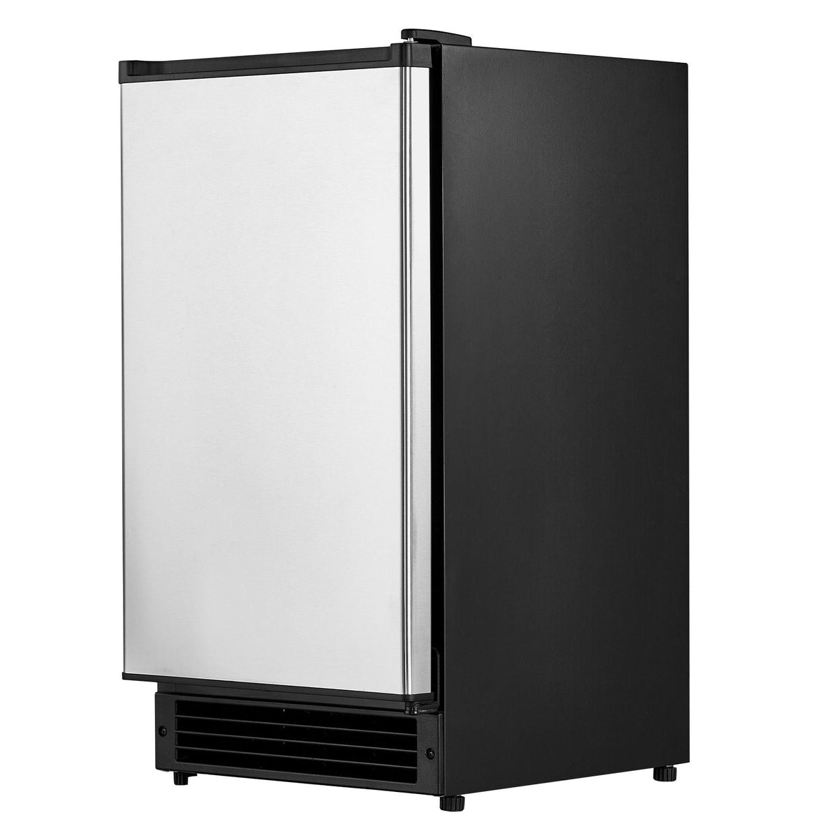 Undercounter Built-in Ice Maker, 25 Lbs/Day Under Counter Ice Maker Machine with Reversible Door Stainless Steel, Freestanding Ice Maker for Commercial Home Kitchen, No Drain Required