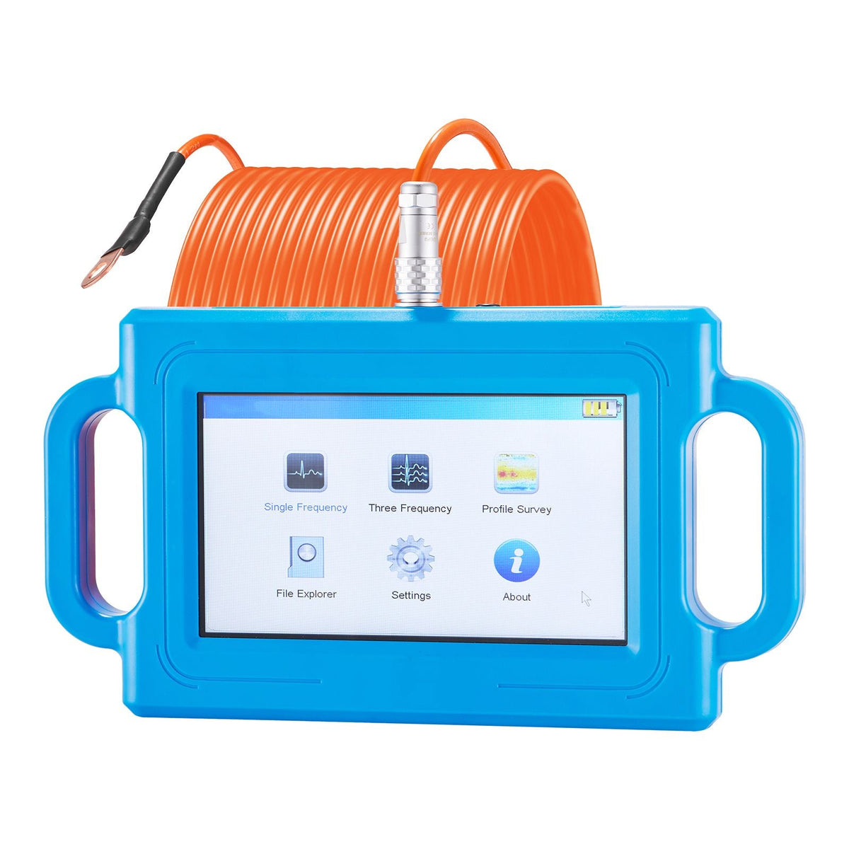Underground Water Detector, Up to 1640ft (500m) Pro Underground Water Detection Locator, 7" Touchscreen Auto Mapping Well Detector Explorer with Multi-Frequency Measurement, 8GB Card, Carry Case