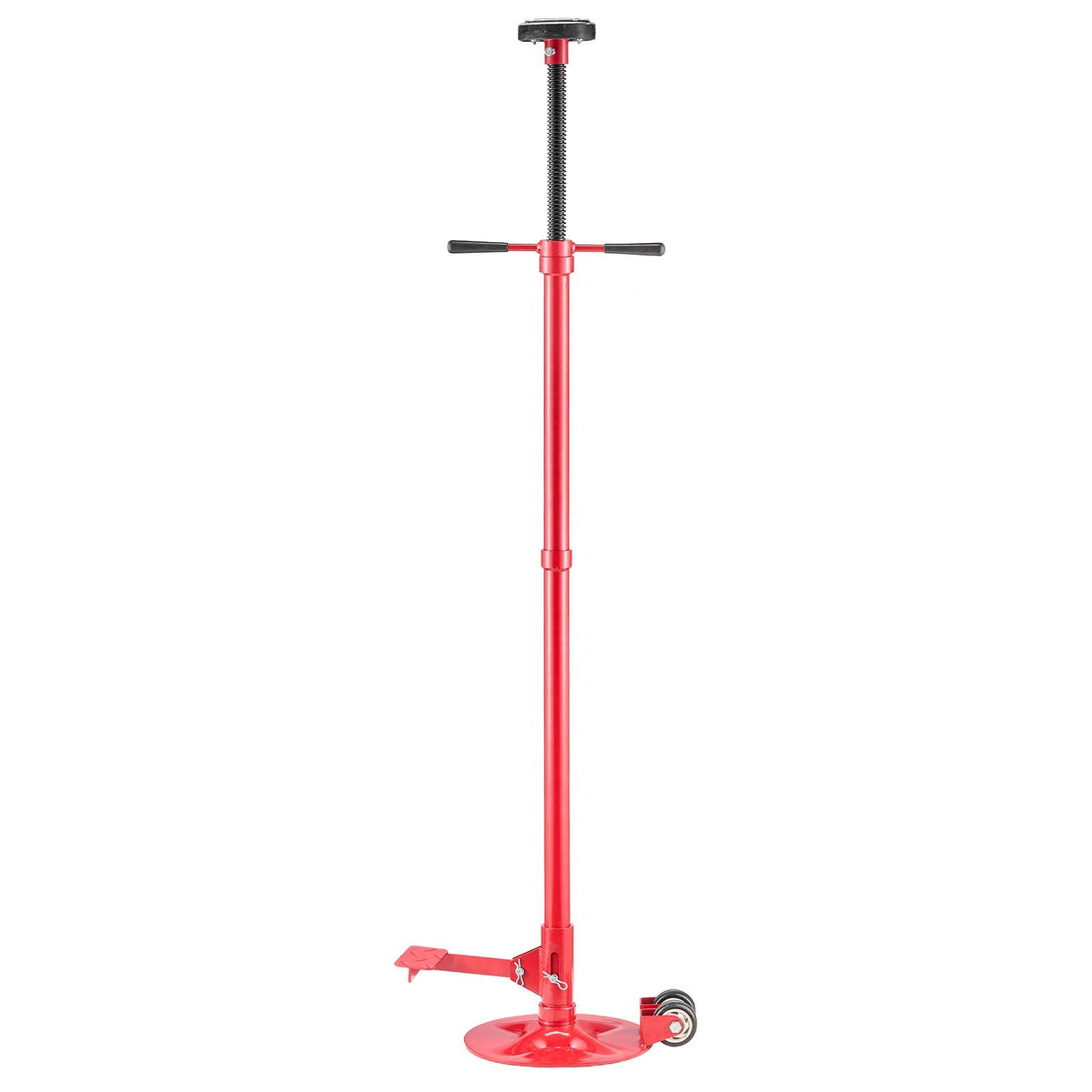 Underhoist Support Stand, 3/4 Ton (1653 lbs) Capacity Under Hoist Jack Stand with Two Wheels, Lifting from 51.97" to 80", Bearing Mounted Spin Handle, Foot Pedal, Support Vehicle Components