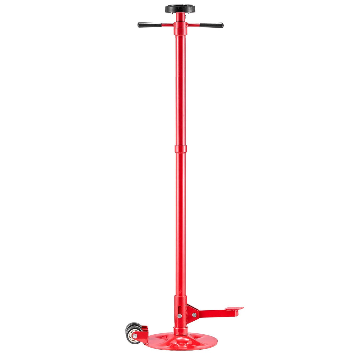 Underhoist Support Stand, 3/4 Ton (1653 lbs) Capacity Under Hoist Jack Stand with Two Wheels, Lifting from 51.97" to 80", Bearing Mounted Spin Handle, Foot Pedal, Support Vehicle Components