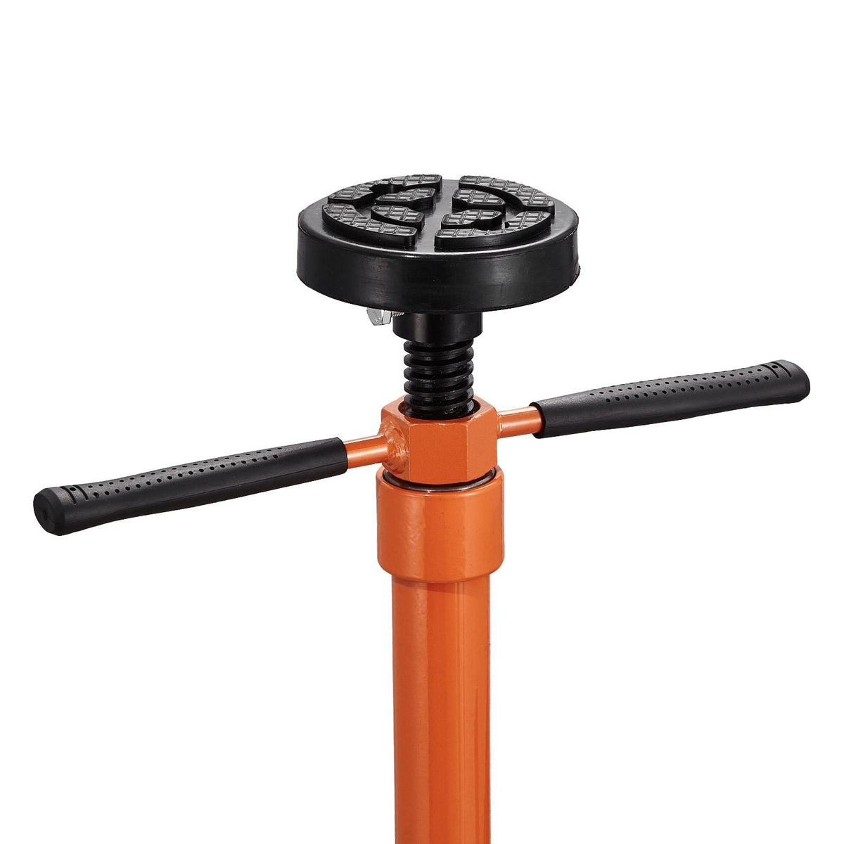 Underhoist Support Stand, 3/4 Ton Capacity Under Hoist Jack Stand, Lifting from 38.4 to 75.4 in, Bearing Mounted Spin Handle, Self-Locking Threaded Screw, Two Wheels, Support Vehicle Components