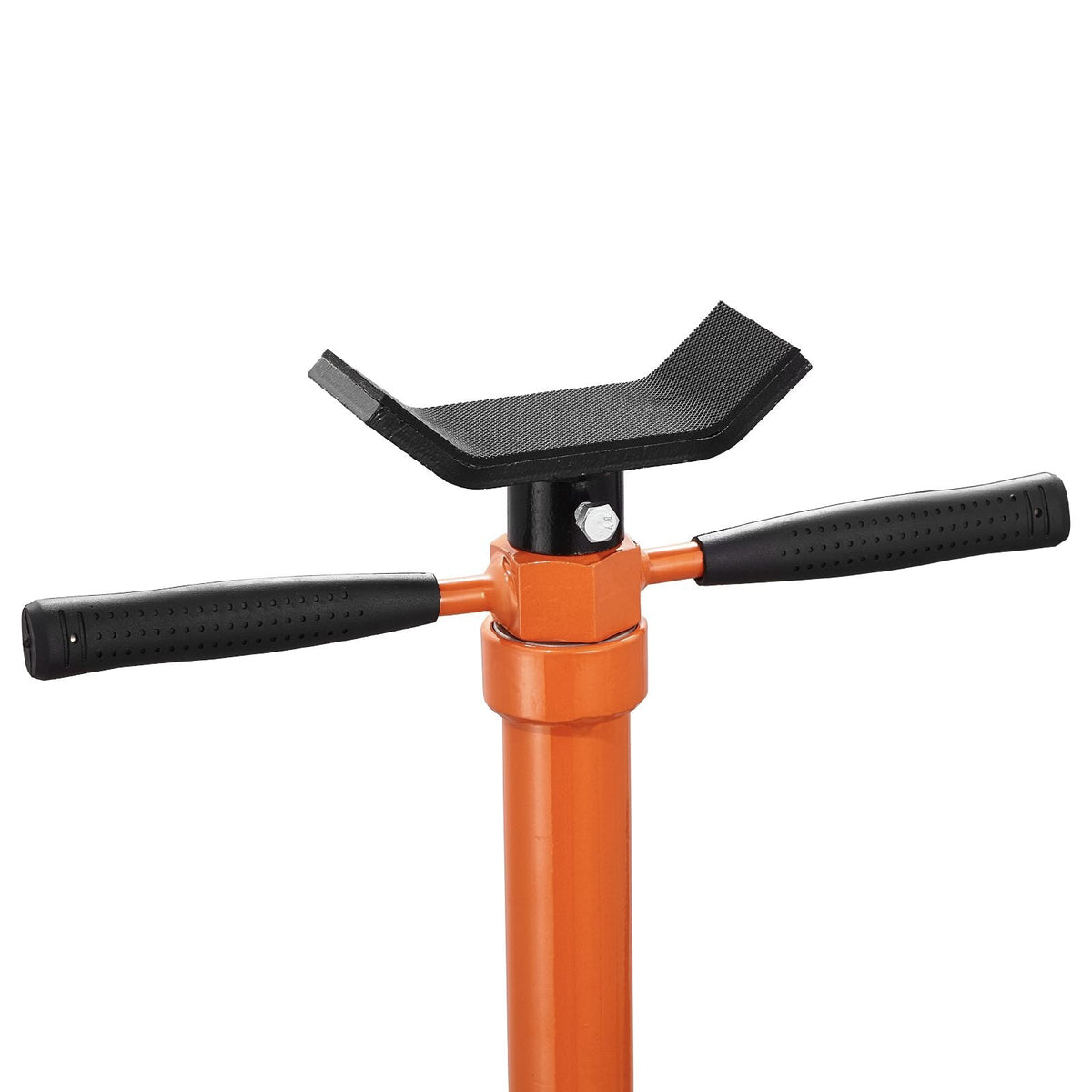 Underhoist Support Stand, 3/4 Ton Capacity Under Hoist Jack Stand, Lifting from 52.8 to 76 in, Self-Locking Threaded Screw, Bearing Mounted Spin Handle Pole Jack, Support Vehicle Components