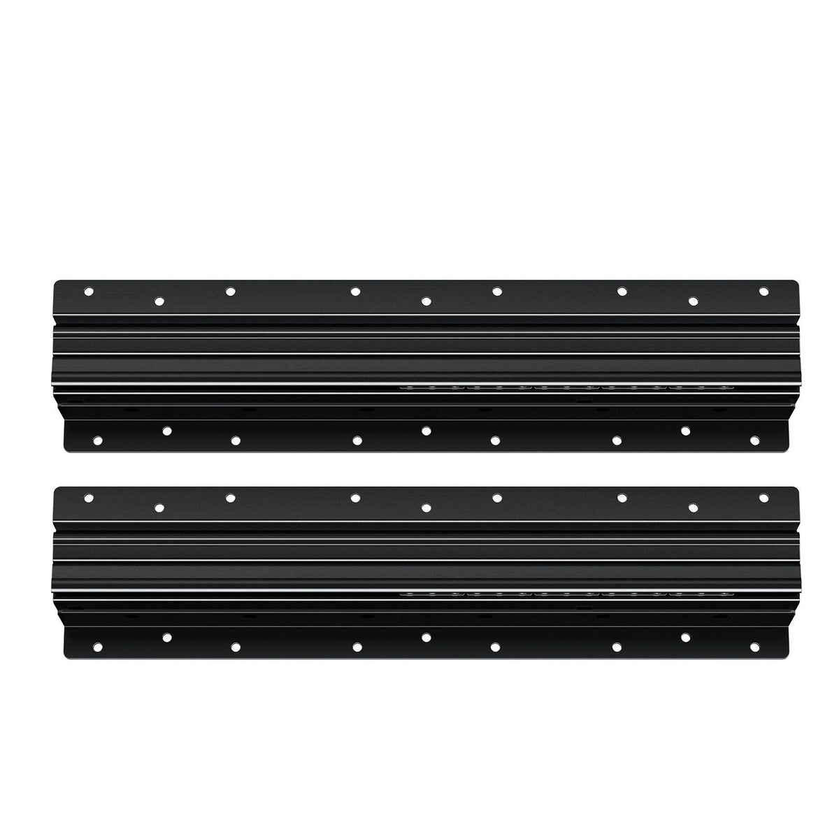 Undermount Drawer Slides, 16 inch, Full Extension Ball Bearing Under Stair Cabinet Rails, 260 LB Load Capacity Heavy Duty Bottom Stair Cabinet Glides Track Runners,for DIY Replacement, Black