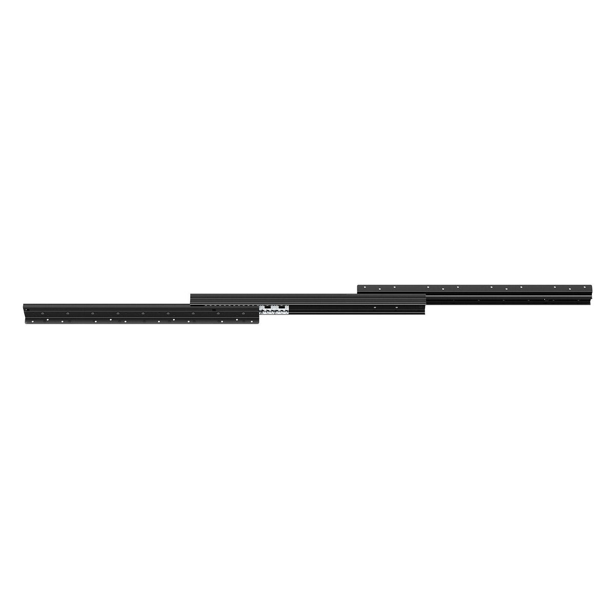 Undermount Drawer Slides, 24 inch, Full Extension Ball Bearing Under Stair Cabinet Rails, 260 LB Load Capacity Heavy Duty Bottom Stair Cabinet Glides Track Runners,for DIY Replacement, Black