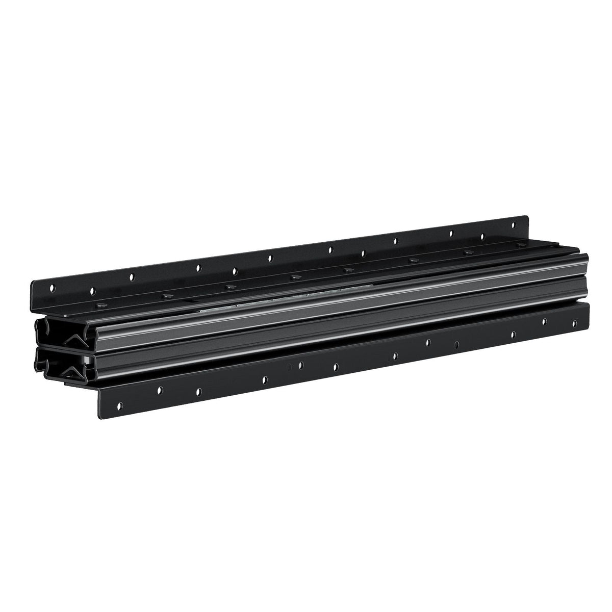 Undermount Drawer Slides, 24 inch, Full Extension Ball Bearing Under Stair Cabinet Rails, 260 LB Load Capacity Heavy Duty Bottom Stair Cabinet Glides Track Runners,for DIY Replacement, Black