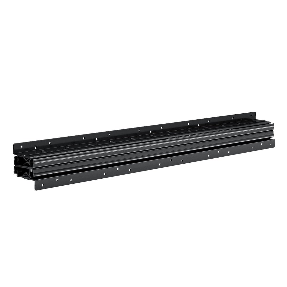 Undermount Drawer Slides, 32 inch, Full Extension Ball Bearing Under Stair Cabinet Rails, 260 LB Load Capacity Heavy Duty Bottom Stair Cabinet Glides Track Runners,for DIY Replacement, Black