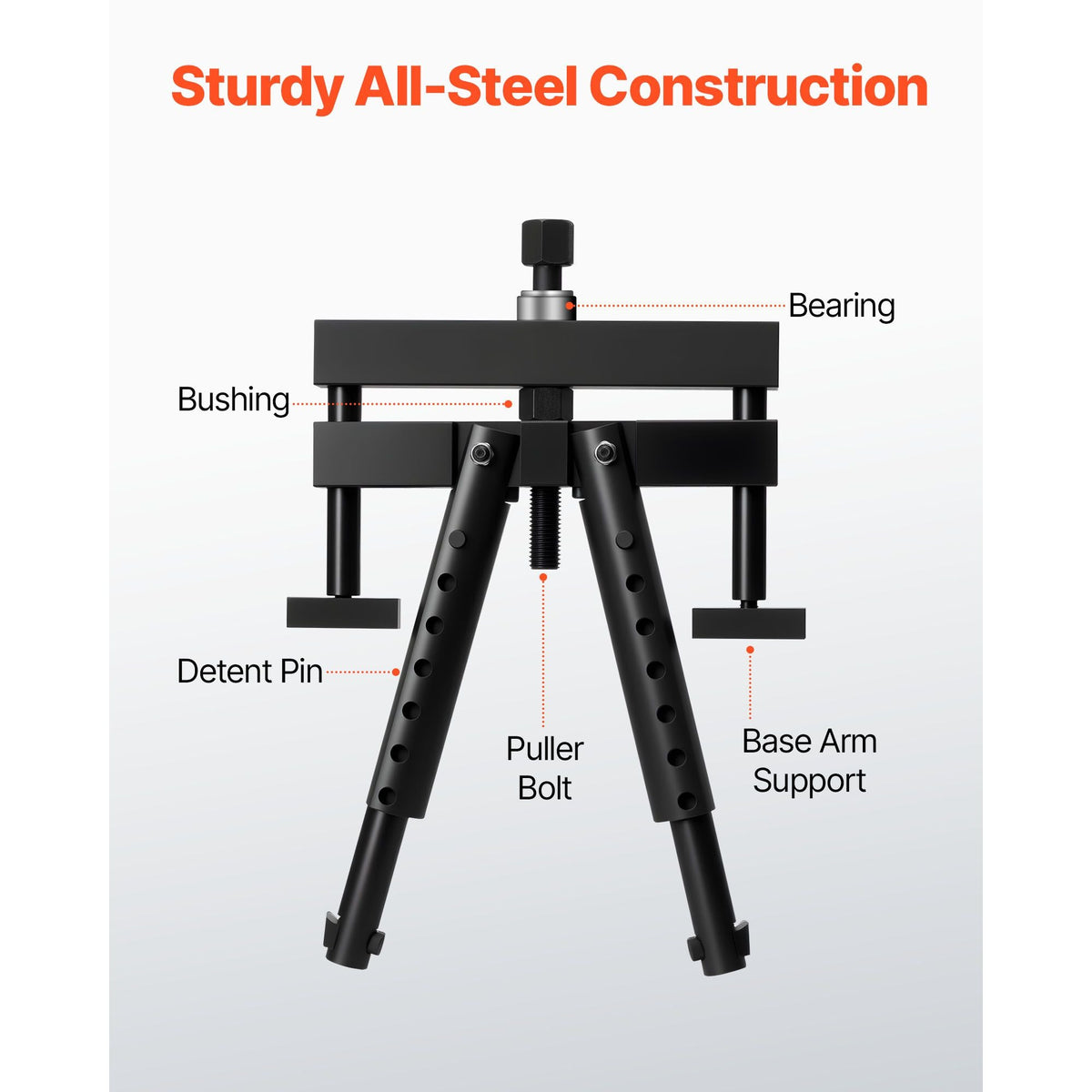 Universal Cylinder Liner Puller Assembly, Used for Mack Cummins Cat on Wet Liner from 3-7/8 in to 6-1/4 in Bore, Diesel Engine Cylinder Liner Removal Tool, Replace PT-6400-C, M50010-B, 3376015