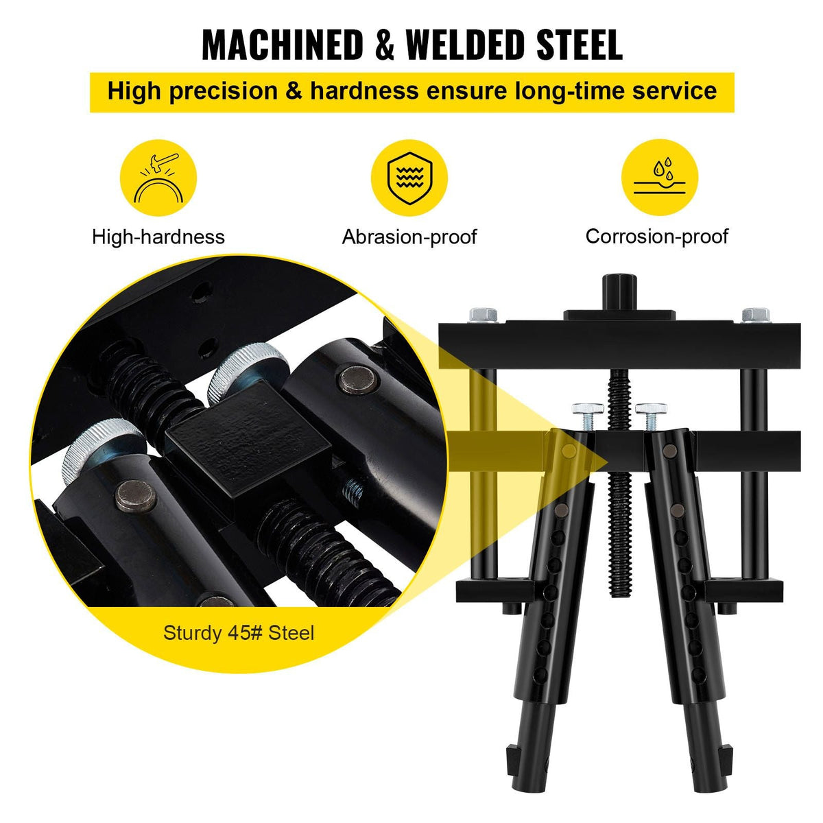 Universal Cylinder Liner Puller Compatible with Caterpillar CAT Mack Cummins, Works on Heavy-Duty Diesel Engines Wet Liners from 3-7/8\" to 6-1/4\" Bore, Replace PT-6400-C, 3376015, M50010-B