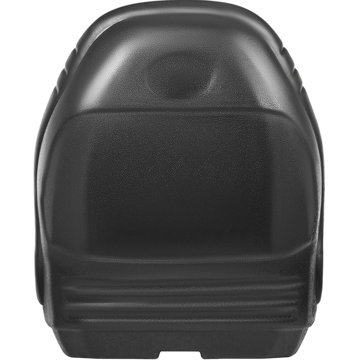Universal Lawn Tractor Seat Replacement, Compact High Back Mower Seat, Black Vinyl Forklift Seat, Central Drain Hole Skid Steer Seat with Mounting Bolt Patterns of 8\" x 11.5\" & 11.25\" x 11.5\