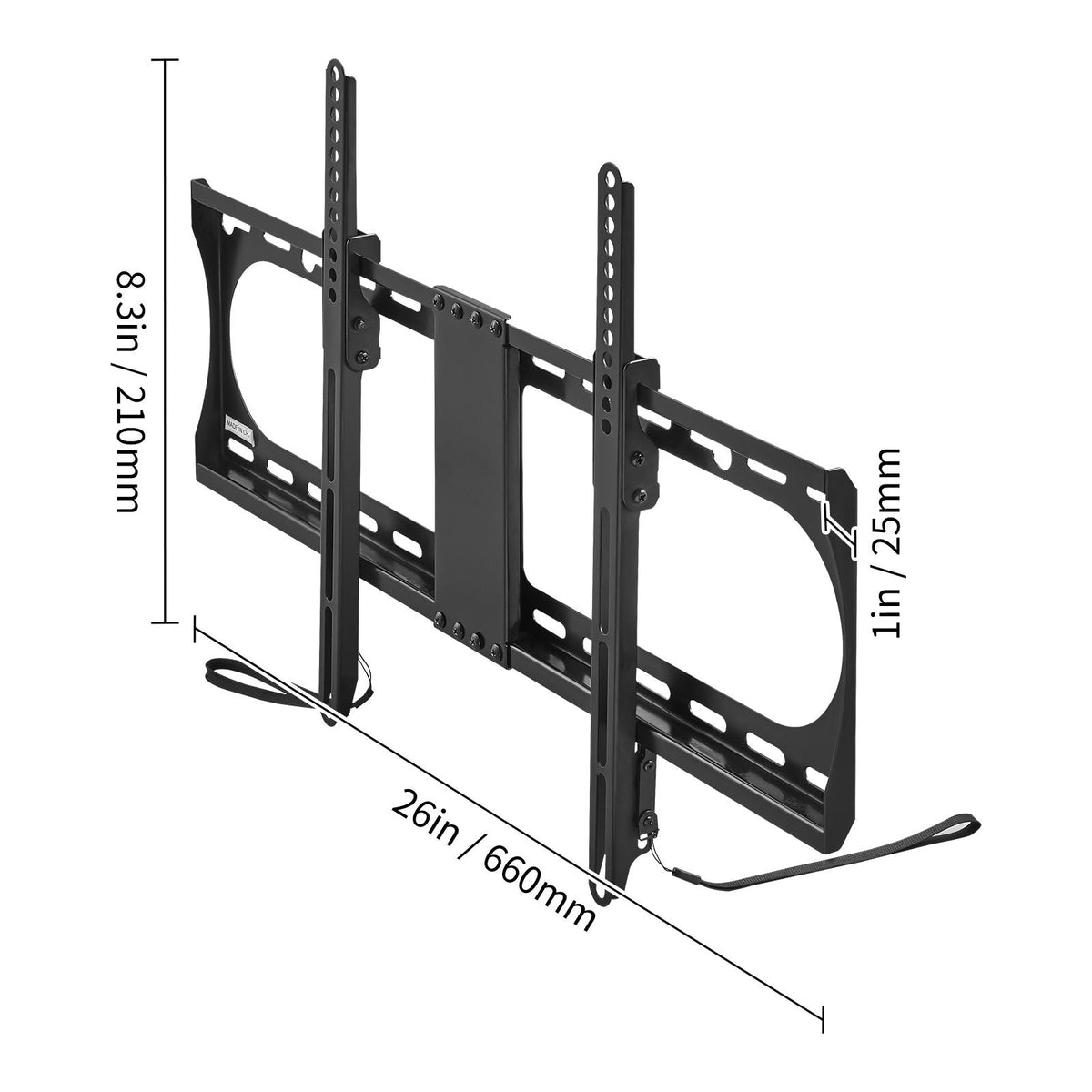Universal TV Wall Mount, Low Profile TV Mount Fits for Most 37-70 inch TVs, Tilt Wall Mount TV Brackets, Max VESA 600x400mm, Holds up to 132 lbs