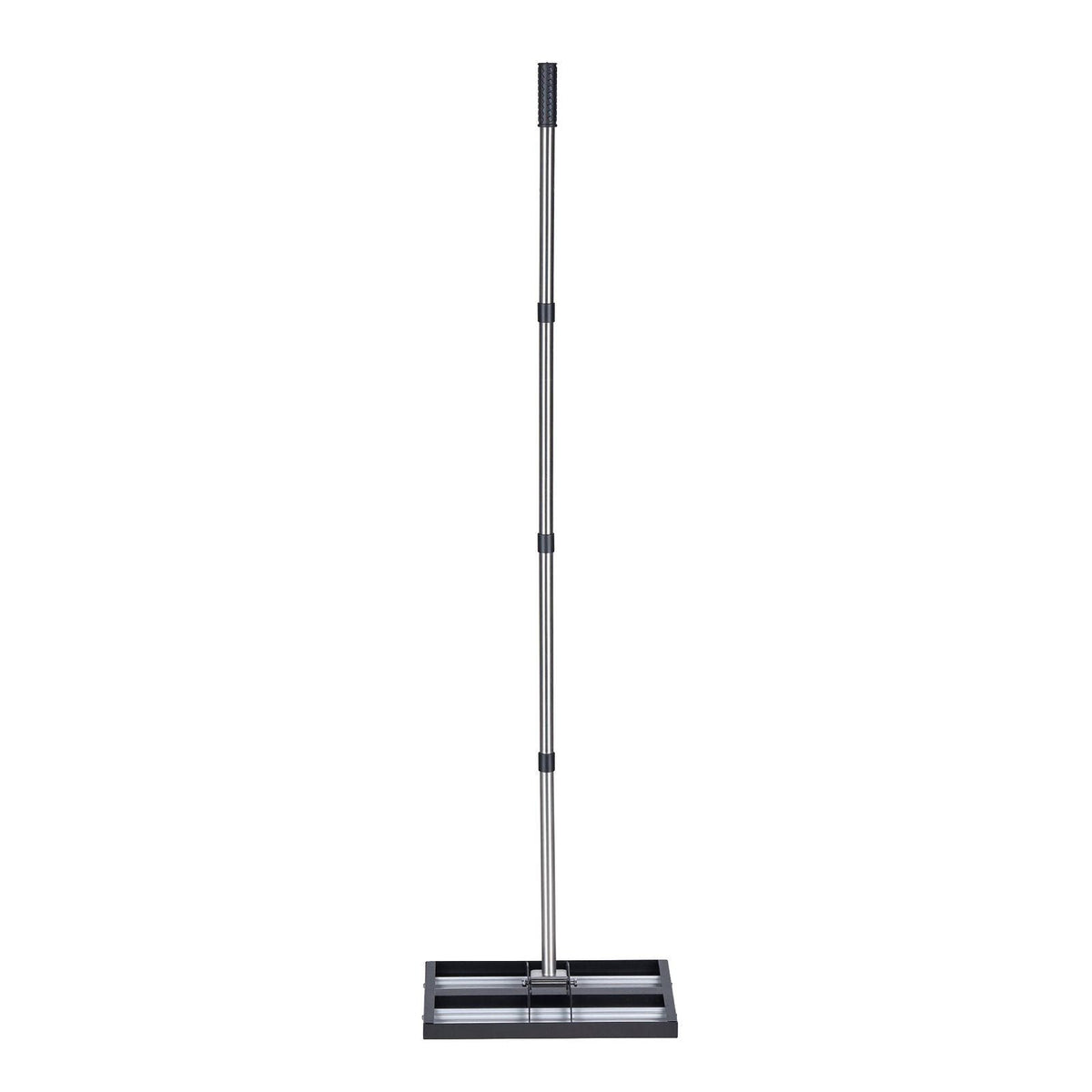 Updated Lawn Leveling Rake with Roller, 17" x 10" Stainless Steel Lawn Leveler with 63.4" Adjustable Handle, Heavy Duty Yard Leveling Rake, Effort Saving Lawn Leveling Tool for Yard Golf Court