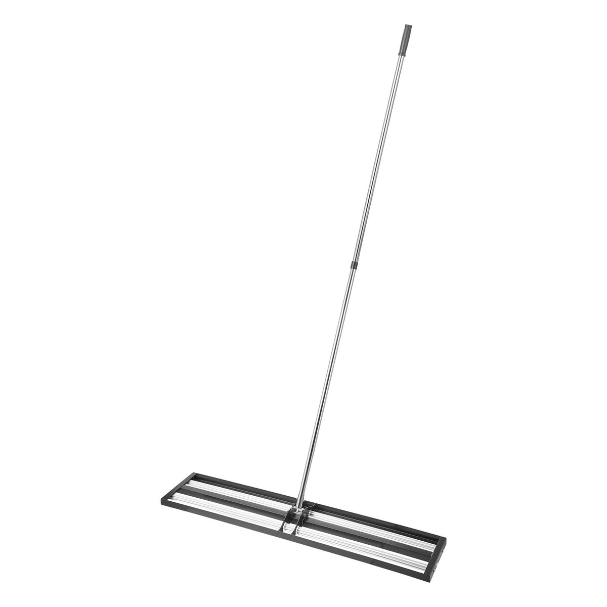 Updated Lawn Leveling Rake with Roller, 48'' x 10" Stainless Steel Lawn Leveler with 83.9'' Adjustable Handle, Heavy Duty Yard Leveling Rake, Effort Saving Lawn Leveling Tool for Yard Golf Court