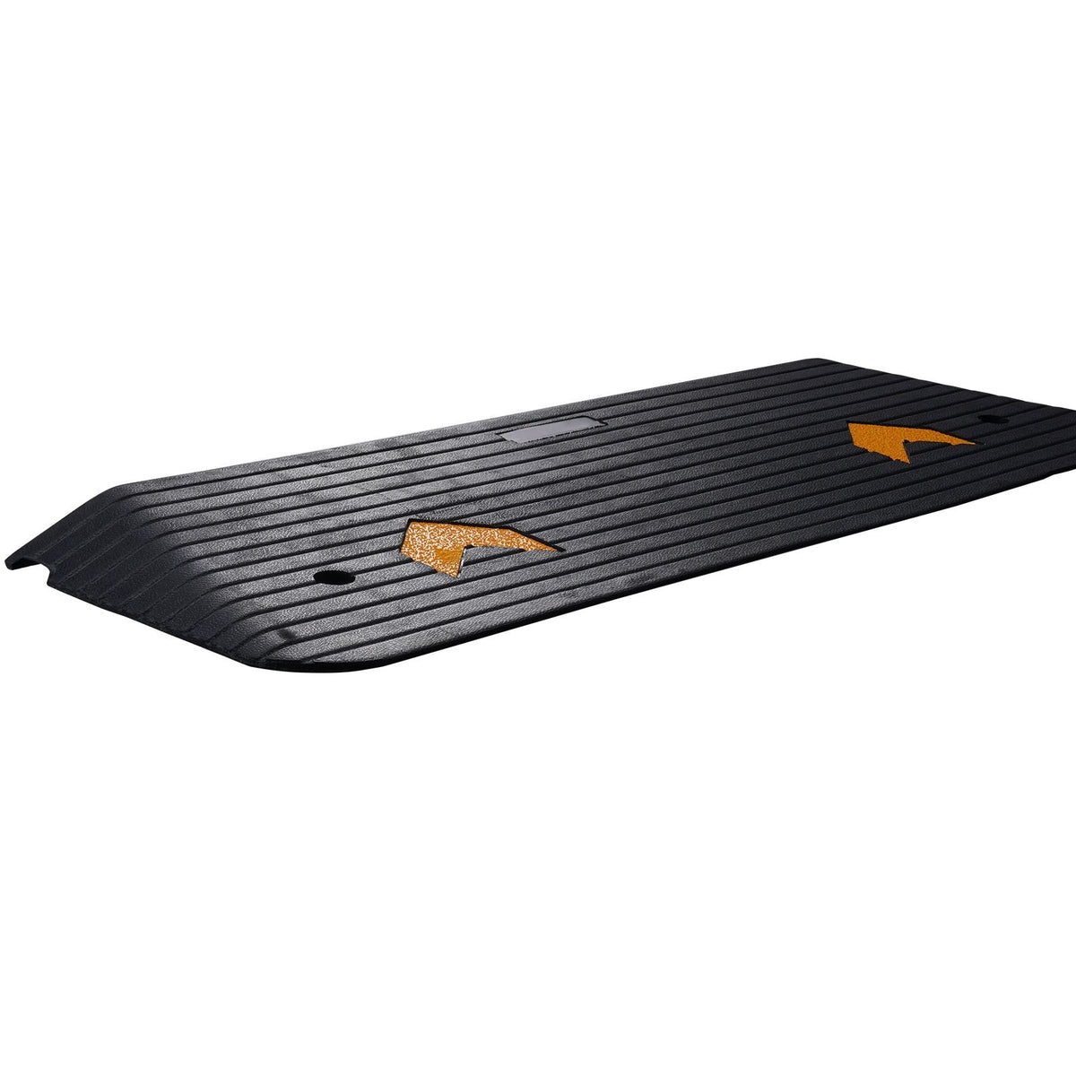 Upgraded Rubber Threshold Ramp, 1.5" Rise Wheelchair Ramp Doorway, Natural Curb Ramp Rated 33069 lbs Load Capacity, Non-Slip Textured Surface Rubber Curb Ramp for Wheelchair and Scooter