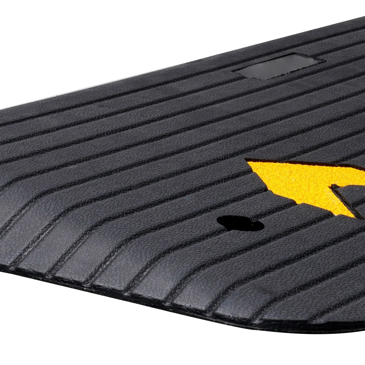 Upgraded Rubber Threshold Ramp, 1.5" Rise Wheelchair Ramp Doorway, Natural Curb Ramp Rated 33069 lbs Load Capacity, Non-Slip Textured Surface Rubber Curb Ramp for Wheelchair and Scooter
