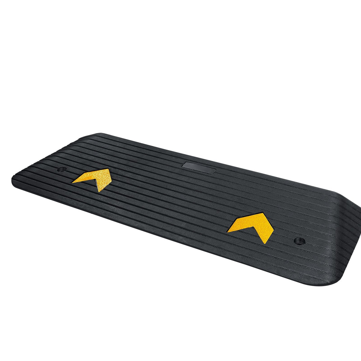 Upgraded Rubber Threshold Ramp, 1.5" Rise Wheelchair Ramp Doorway, Natural Curb Ramp Rated 33069 lbs Load Capacity, Non-Slip Textured Surface Rubber Curb Ramp for Wheelchair and Scooter