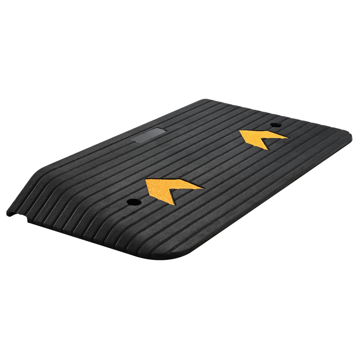 Upgraded Rubber Threshold Ramp, 3" Rise Door Ramp with 1 Channel, Natural Rubber Car Ramp with Non-Slip Textured Surface, 33069 lbs Load Capacity Curb Ramp for Wheelchair and Scooter