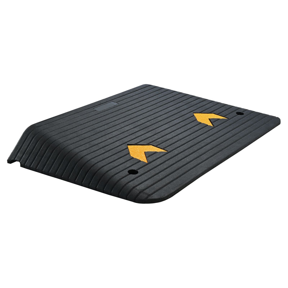 Upgraded Rubber Threshold Ramp, 4" Rise Door Ramp with 1 Channel, Natural Rubber Car Ramp with Non-Slip Textured Surface, 33069 lbs Load Capacity Curb Ramp for Wheelchair and Scooter