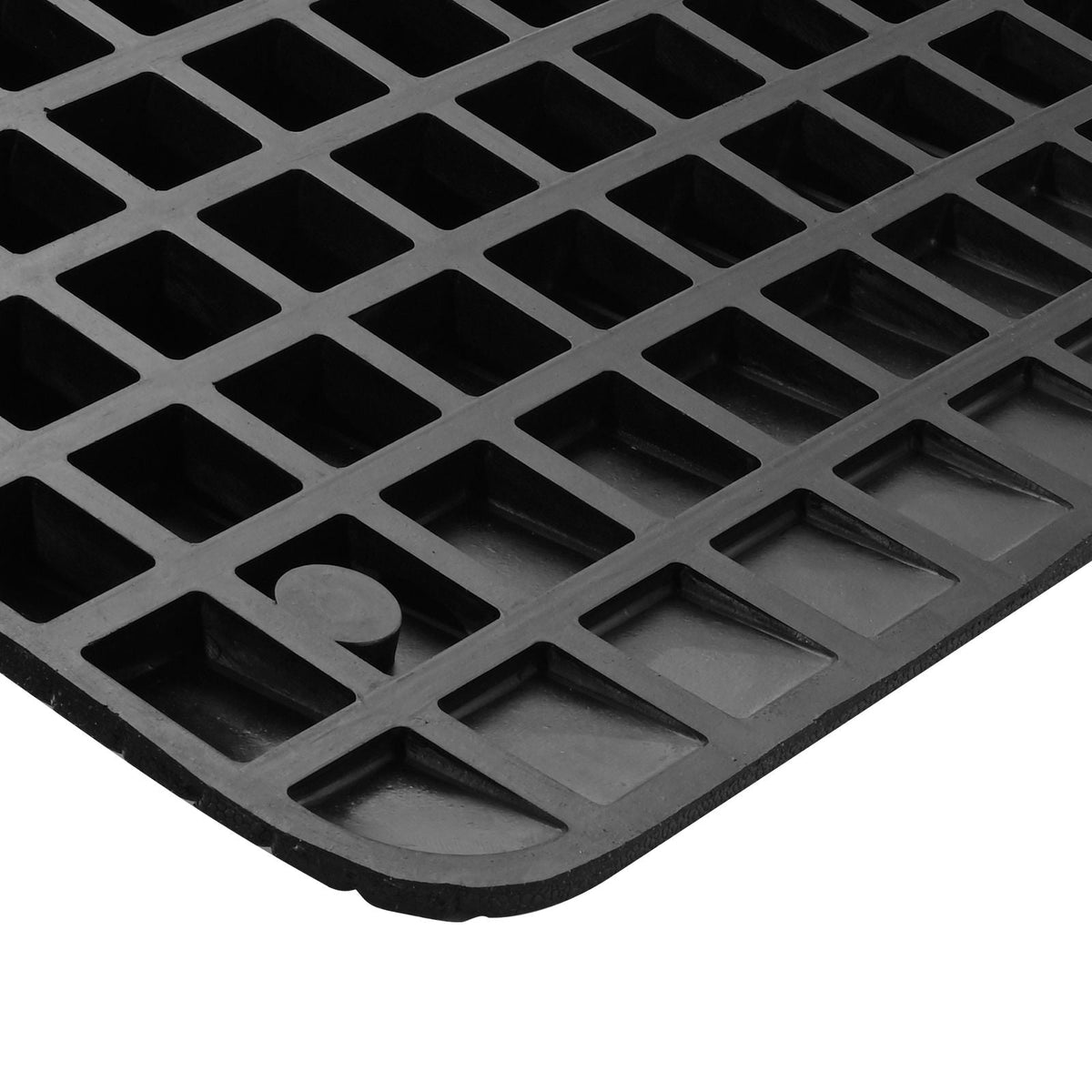 Upgraded Rubber Threshold Ramp, 4" Rise Door Ramp with 1 Channel, Natural Rubber Car Ramp with Non-Slip Textured Surface, 33069 lbs Load Capacity Curb Ramp for Wheelchair and Scooter