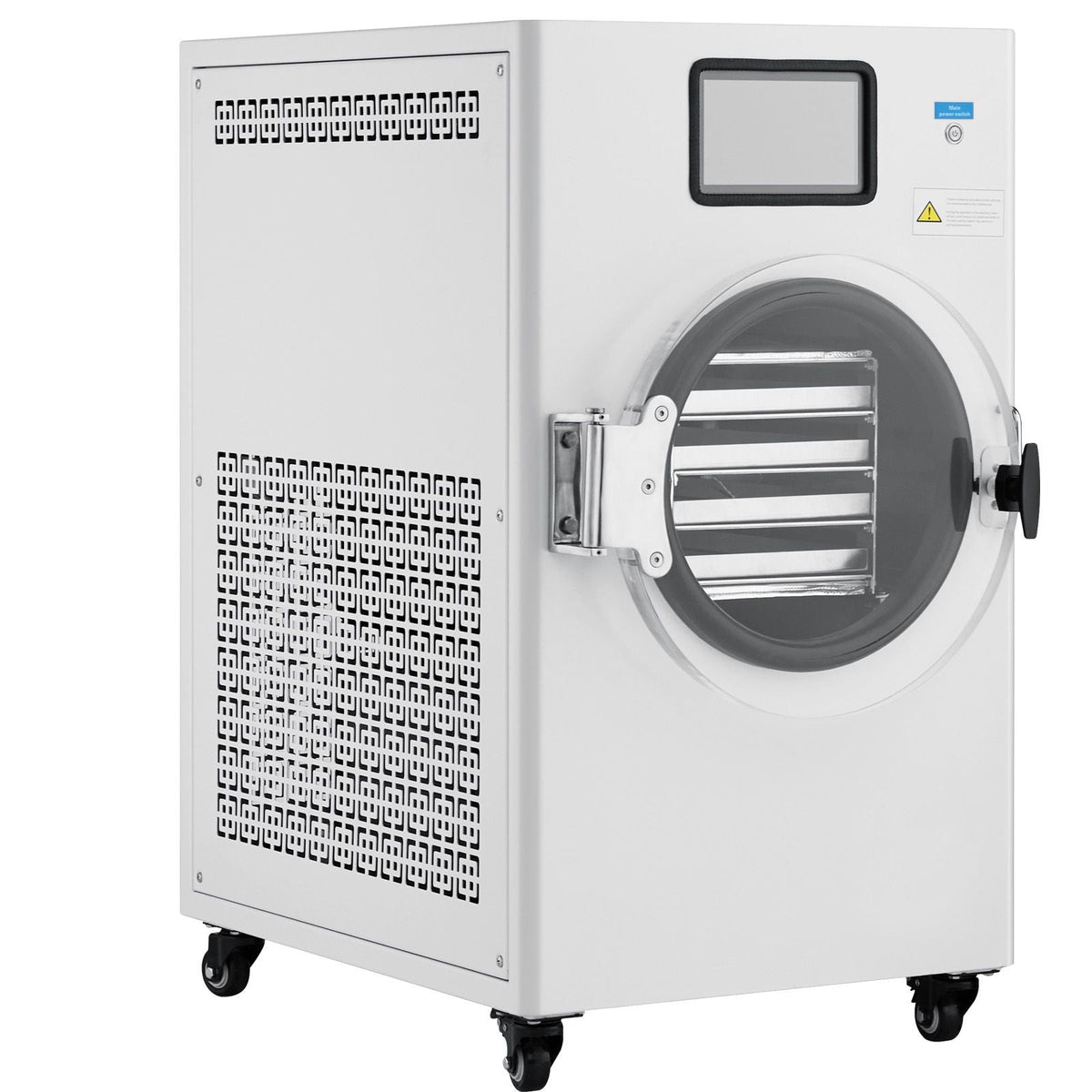 Vacuum Freeze Dryer Machine, 8.8-13.2 LBS/Batch Food Freeze Drying Machine with 4-Layer Trays, Vacuum Pump, Adjustable Timer and Temperature Control, for Fruits Vegetables Meat, White
