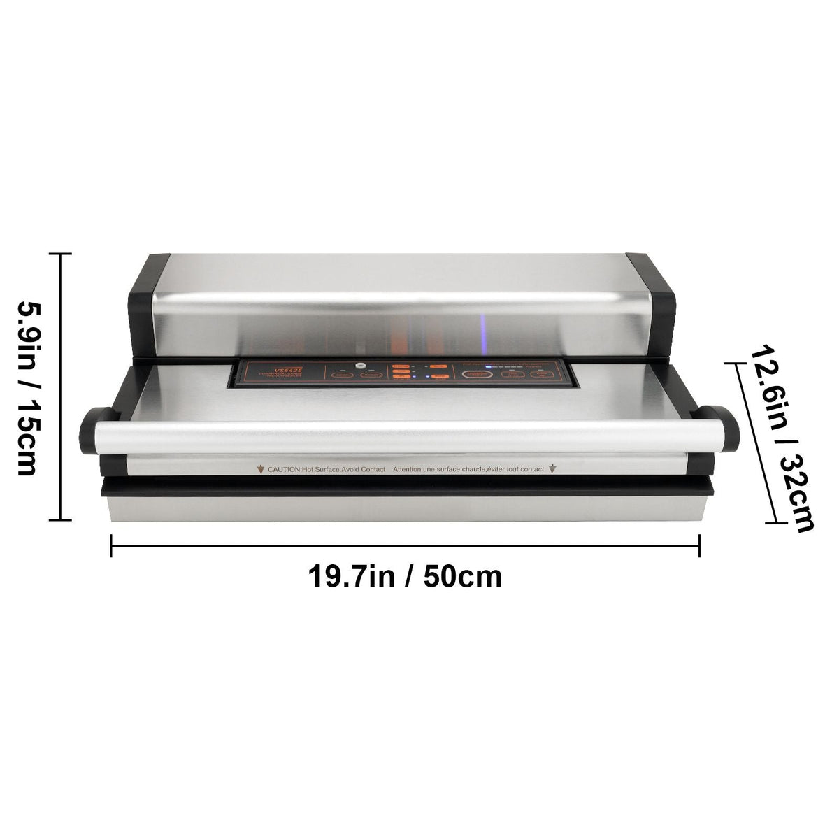 Vacuum Sealer Machine, 95Kpa 350W Powerful Dual Pump and Dual Sealing, Dry and Moist Food Storage, Automatic and Manual Air Sealing System with Built-in Cutter, with Seal Bag and External Hose