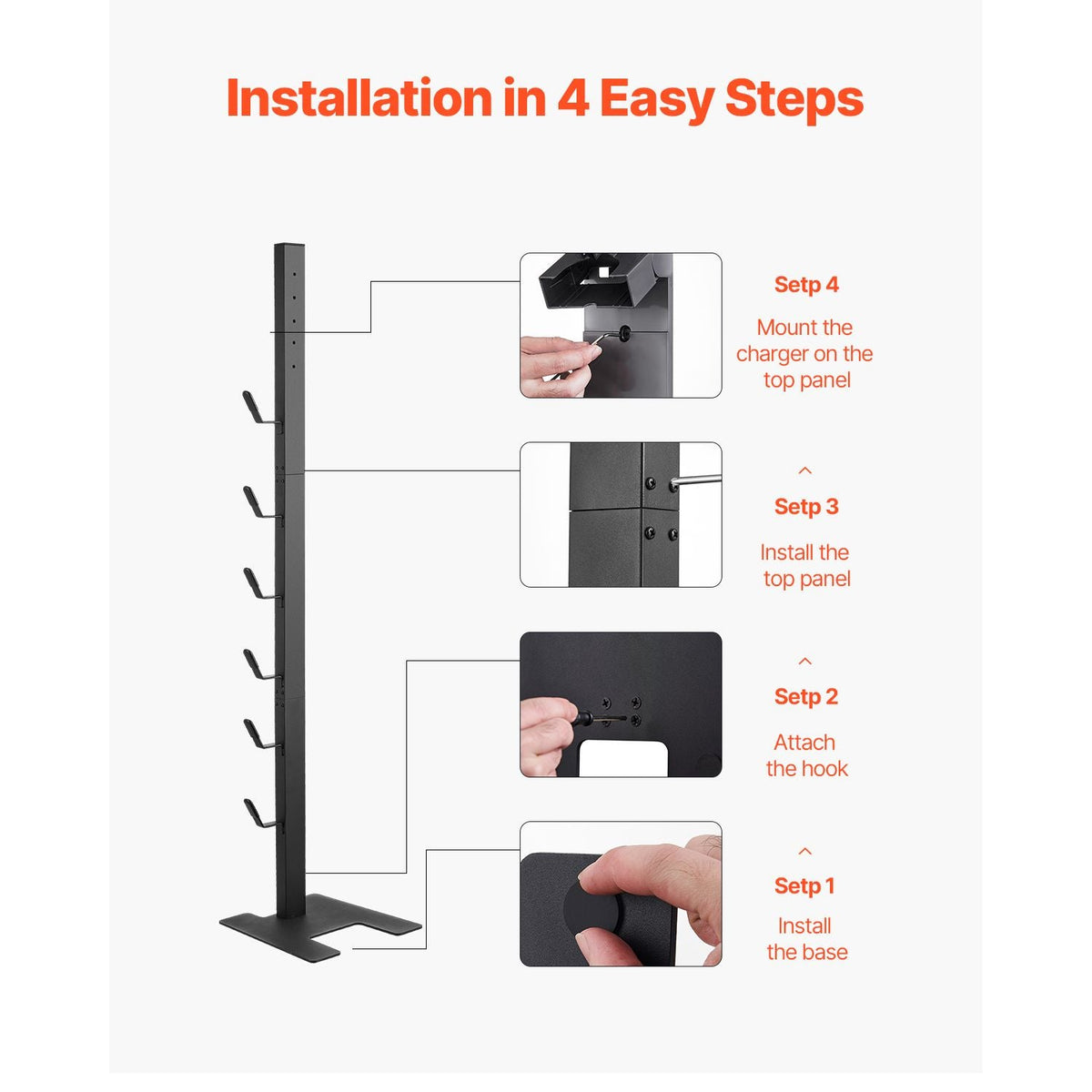 Vacuum Stand, Compatible With Dyson V6 V7 V8 V10 V11 V15, Stable Vacuum Stand Holder with 6 Hooks for Dyson DC30 DC31 DC34 DC35 DC58 DC59 DC62 D74 Cordless Upright Vacuum Cleaners & Accessories