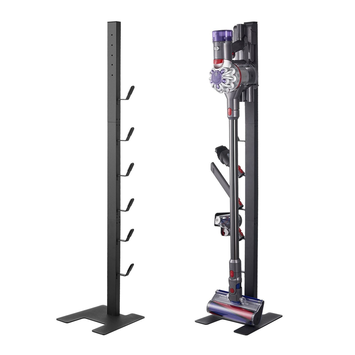 Vacuum Stand, Compatible With Dyson V6 V7 V8 V10 V11 V15, Stable Vacuum Stand Holder with 6 Hooks for Dyson DC30 DC31 DC34 DC35 DC58 DC59 DC62 D74 Cordless Upright Vacuum Cleaners & Accessories