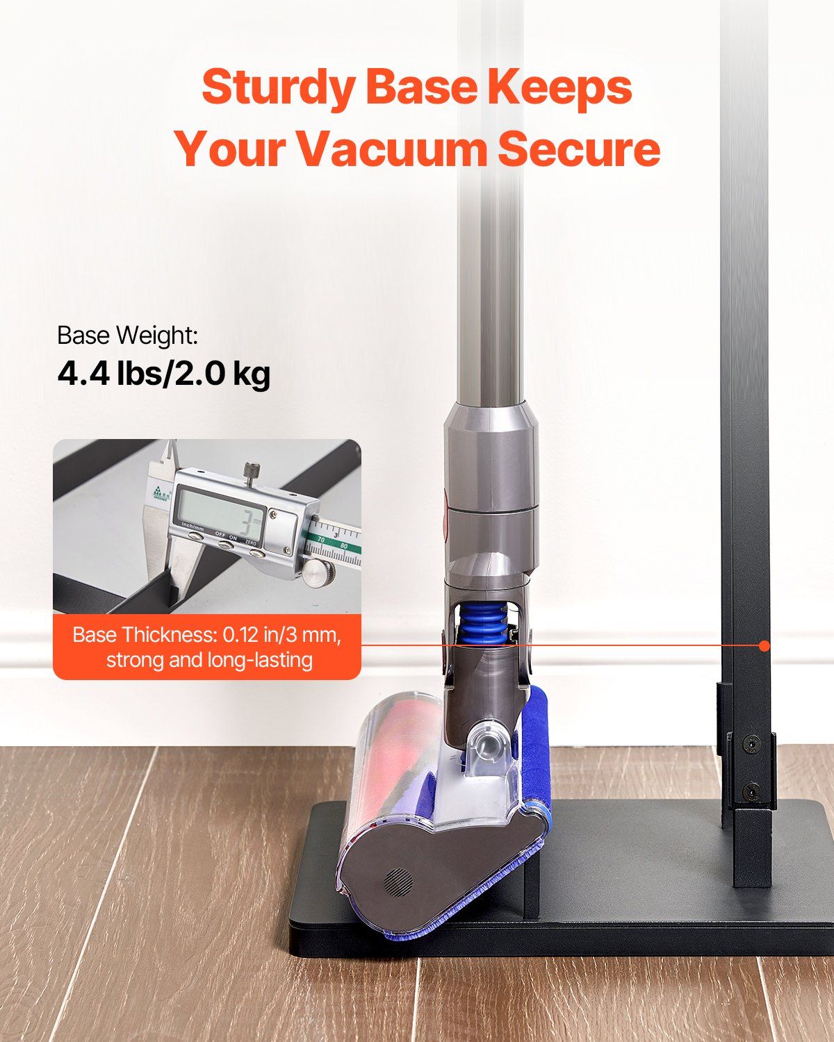 Vacuum Stand for Dyson Multi-Models Stable Storage Bracket Holder with 4 Hooks