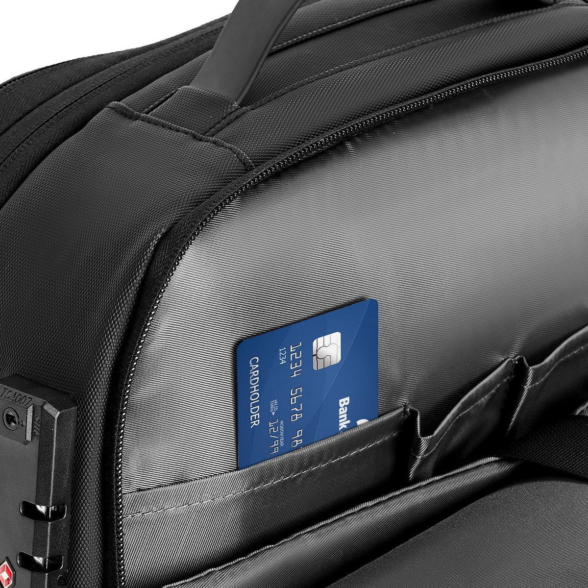 Vacuum Travel Backpack, 80L, Expandable Vacuum Seal Compression Travel Backpack with Pump, with TSA-Approved Lock, Airback Vacpack, Water-Resistant Carry-On Suitcase Luggage, for Business, Black