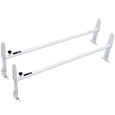 Van Roof Ladder Rack, 2 Bar Alloy Steel Ladder Racks, Adjustable from 47.2"-78.7", 500 lbs Capacity, Roof Rack Compatible with Full-size Vans with Rain Gutter, Chevrolet Express, GMC Savana, etc