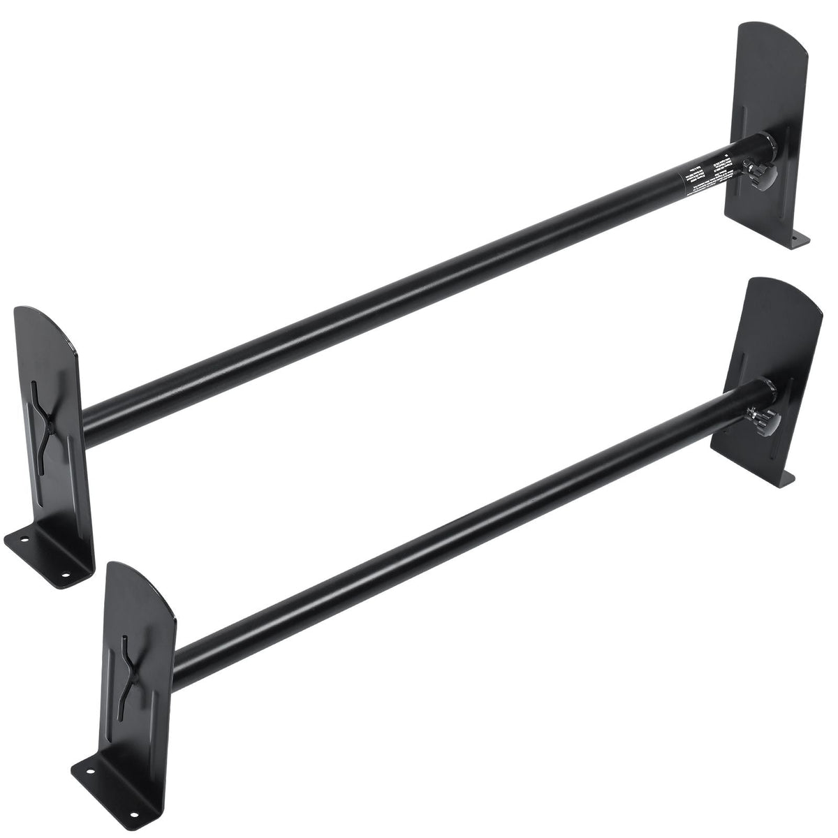 Van Roof Ladder Rack, 2 Bars Alloy Steel Roof Racks, 500 LBS Capacity Roof Rack, Adjustable Length 35.8"-52.4", Van Ladder Rack Compatible with Chevrolet Express, GMC Savana, etc, Drilling Mount