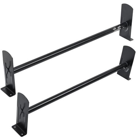 Van Roof Ladder Rack, 2 Bars Alloy Steel Roof Racks, 500 LBS Capacity Roof Rack, Adjustable Length 35.8"-52.4", Van Ladder Rack Compatible with Chevrolet Express, GMC Savana, etc, Drilling Mount