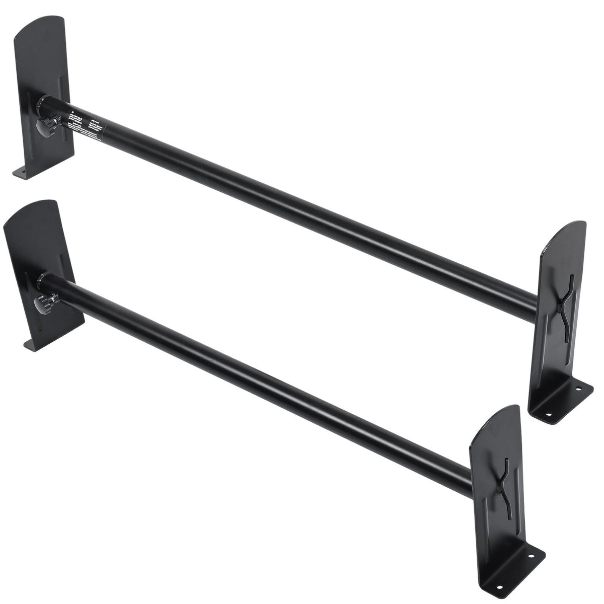 Van Roof Ladder Rack, 2 Bars Alloy Steel Roof Racks, 500 LBS Capacity Roof Rack, Adjustable Length 35.8"-52.4", Van Ladder Rack Compatible with Chevrolet Express, GMC Savana, etc, Drilling Mount