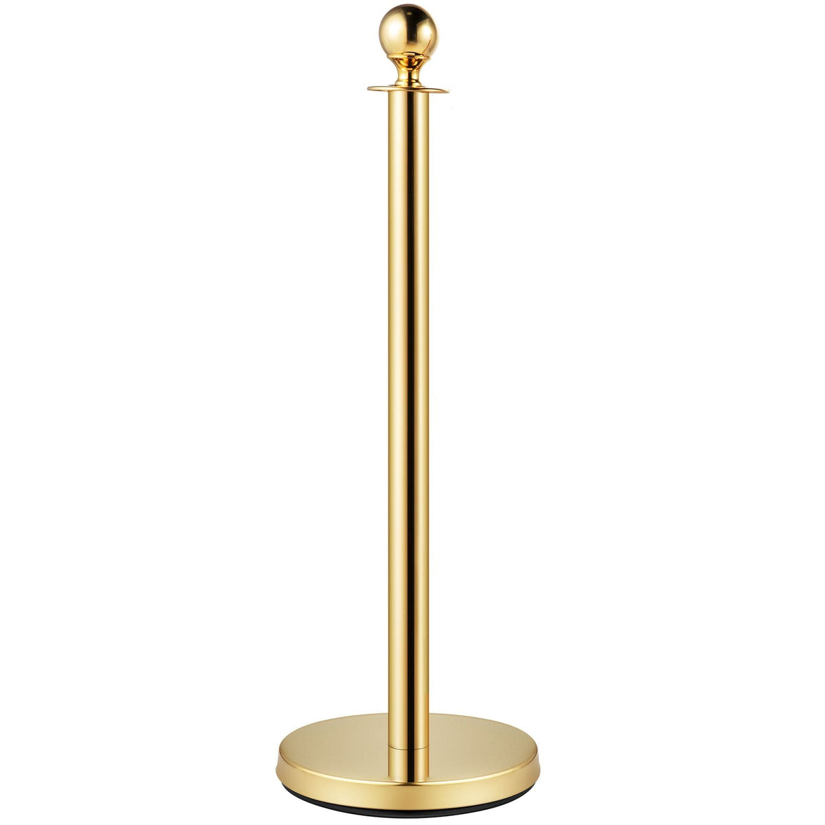 Velvet Ropes and Posts, 5 ft/1.5 m Red Rope, Stainless Steel Gold Stanchion with Ball Top, Red Crowd Control Barrier Used for Theaters, Party, Wedding, Exhibition, Ticket Offices Pack Sets (6)