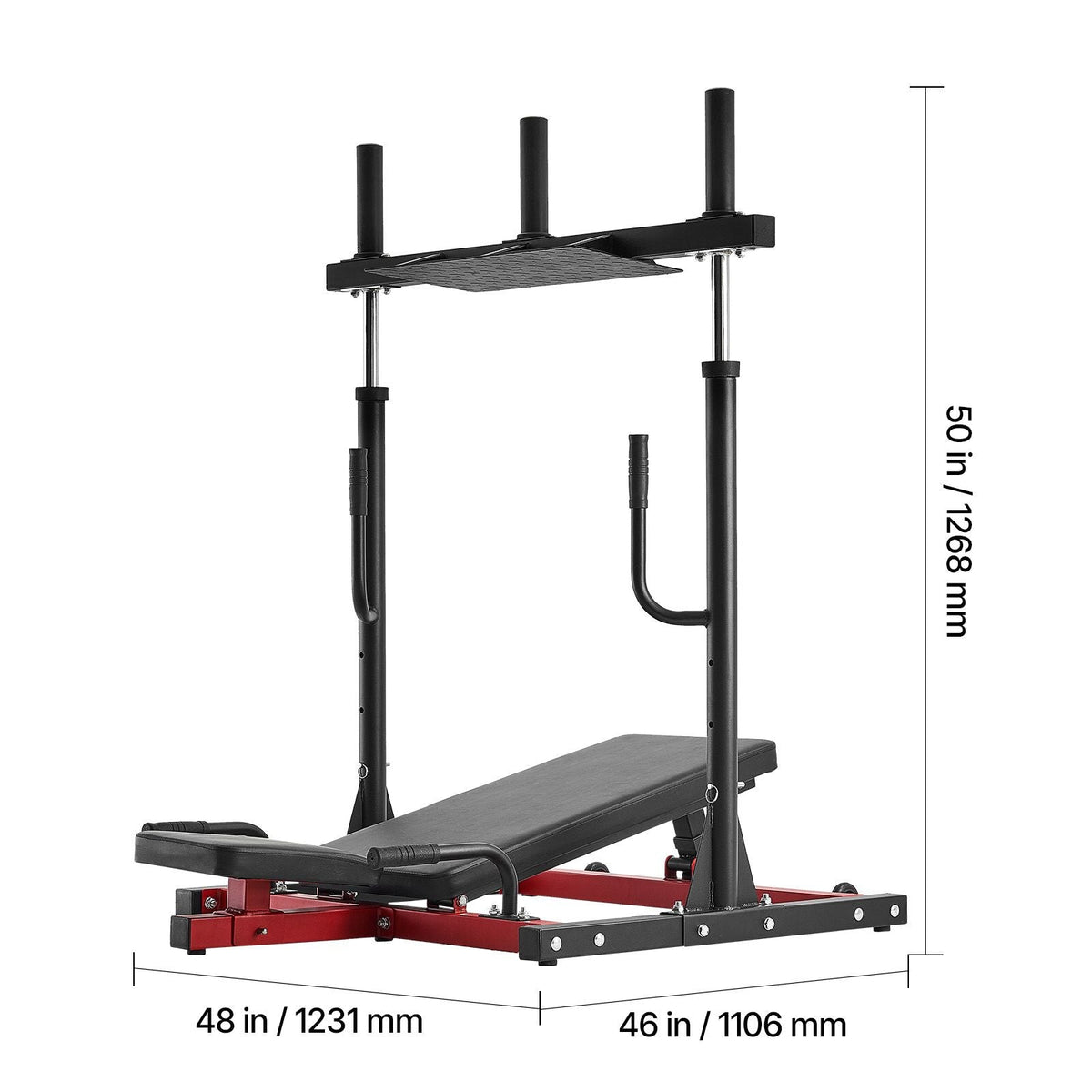 Vertical Leg Press Machine, Lower Body Special Home Gym Machine, Carbon Steel Leg Press Exercise Training Equipment, Adjustable Leg Strength Workout for High-Intensity Presses, 550 lbs Capacity