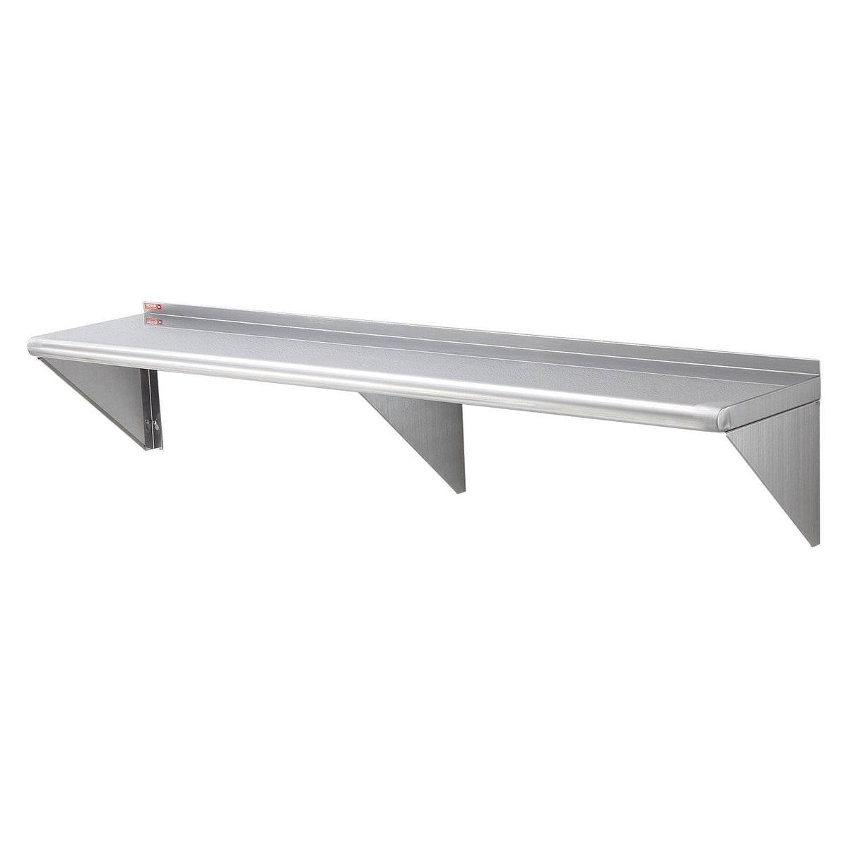 12" x 60" Stainless Steel Shelf, Wall Mounted Floating Shelving with Brackets, 315 lbs Load Capacity Commercial Shelves, Heavy Duty Storage Rack for Restaurant, Kitchen, Bar, Home, and Hotel