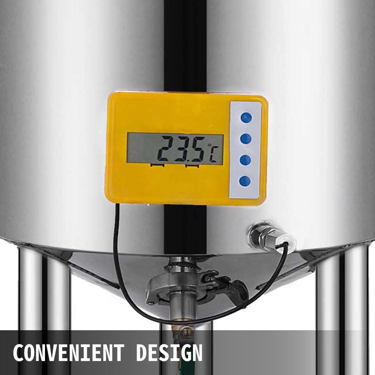 14 Gallon Stainless Steel Brew Fermenter Home Brewing Brew Bucket Fermenter With conical base Brewing Equipment