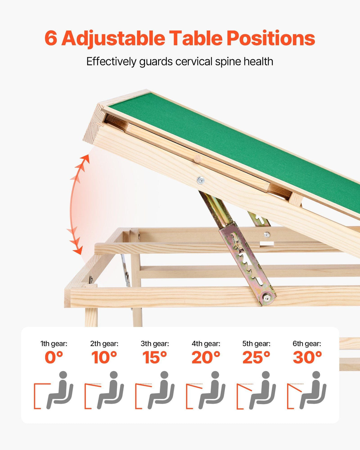 1500 Piece Puzzle Table with Folding Legs, 4 Drawers and Cover, 34x25 in Portable Wooden Board, Felt Surface Jigsaw Puzzle Accessories for Adults, Adjustable 6-Tilting-Angle, Gift for Mom
